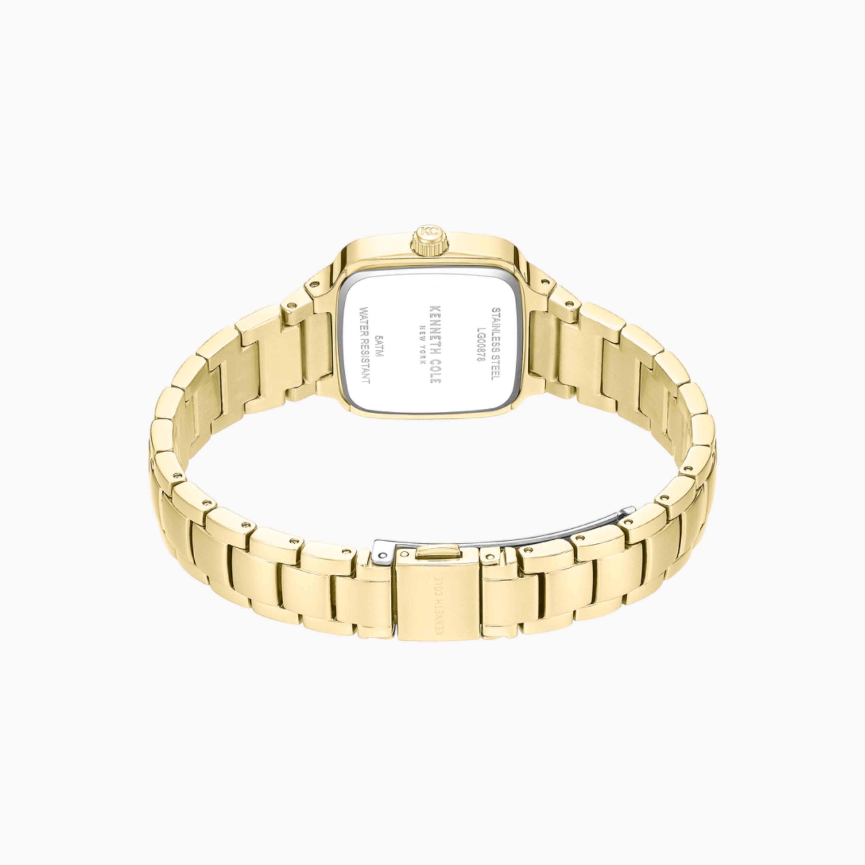 Broome White Mother-of-pearl Dial Gold Stainless Steel Bracelet Analog Watch for Women 28mm-women-watchesandjewellery-watches-image-3