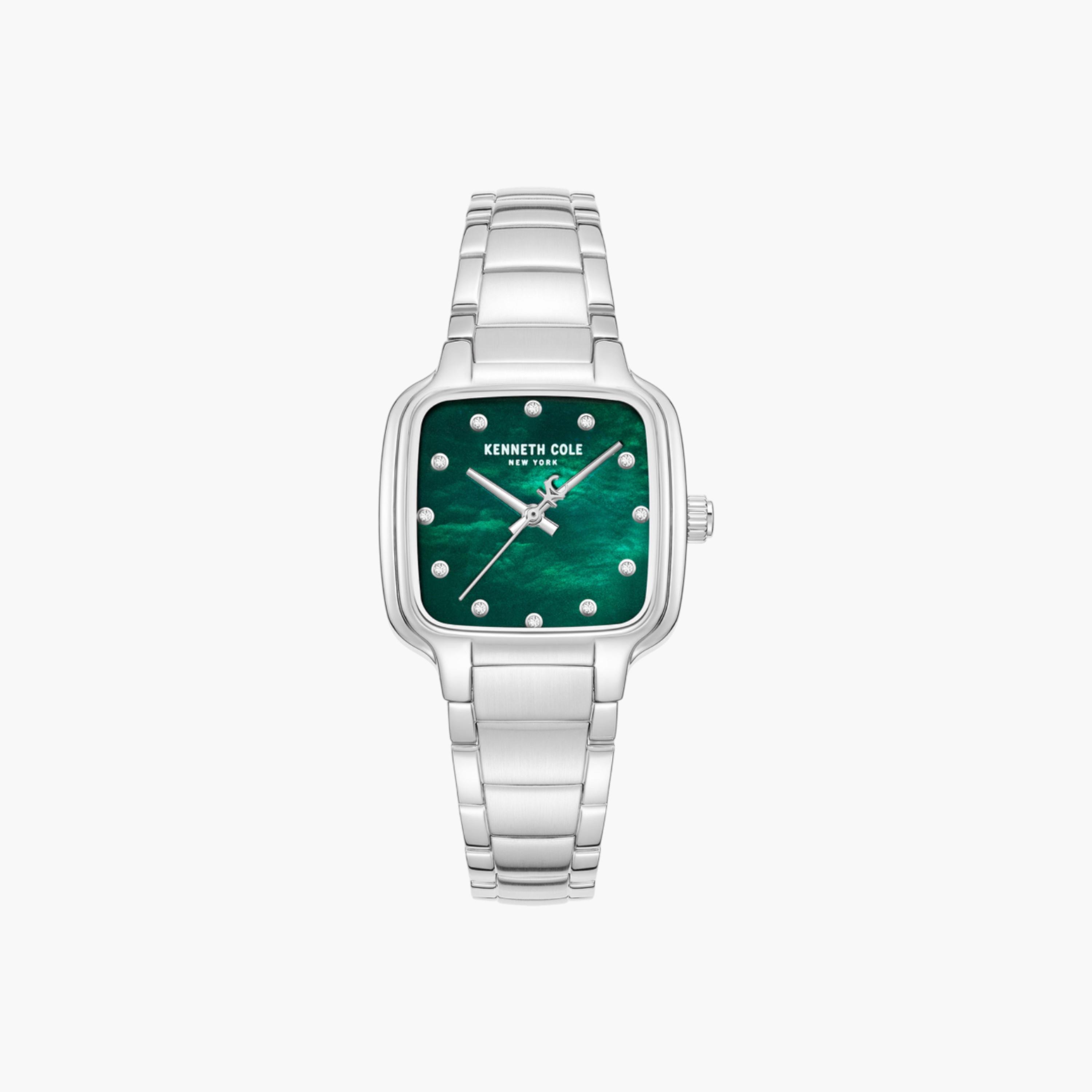 Broome Green Mother-of-pearl Dial Stainless Steel Bracelet Analog Watch for Women - 28mm-women-watchesandjewellery-watches-image-1