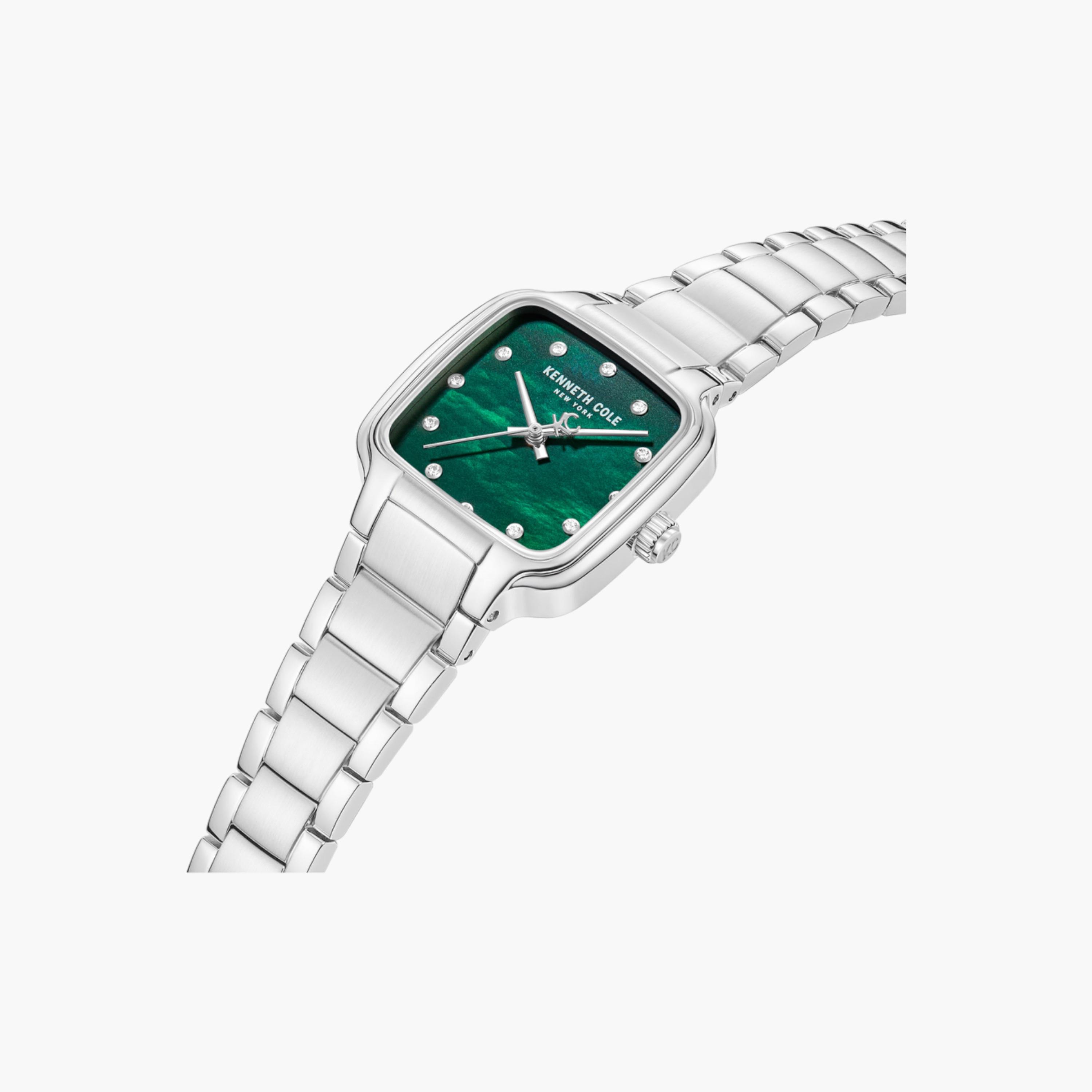 Broome Green Mother-of-pearl Dial Stainless Steel Bracelet Analog Watch for Women - 28mm-women-watchesandjewellery-watches-image-2