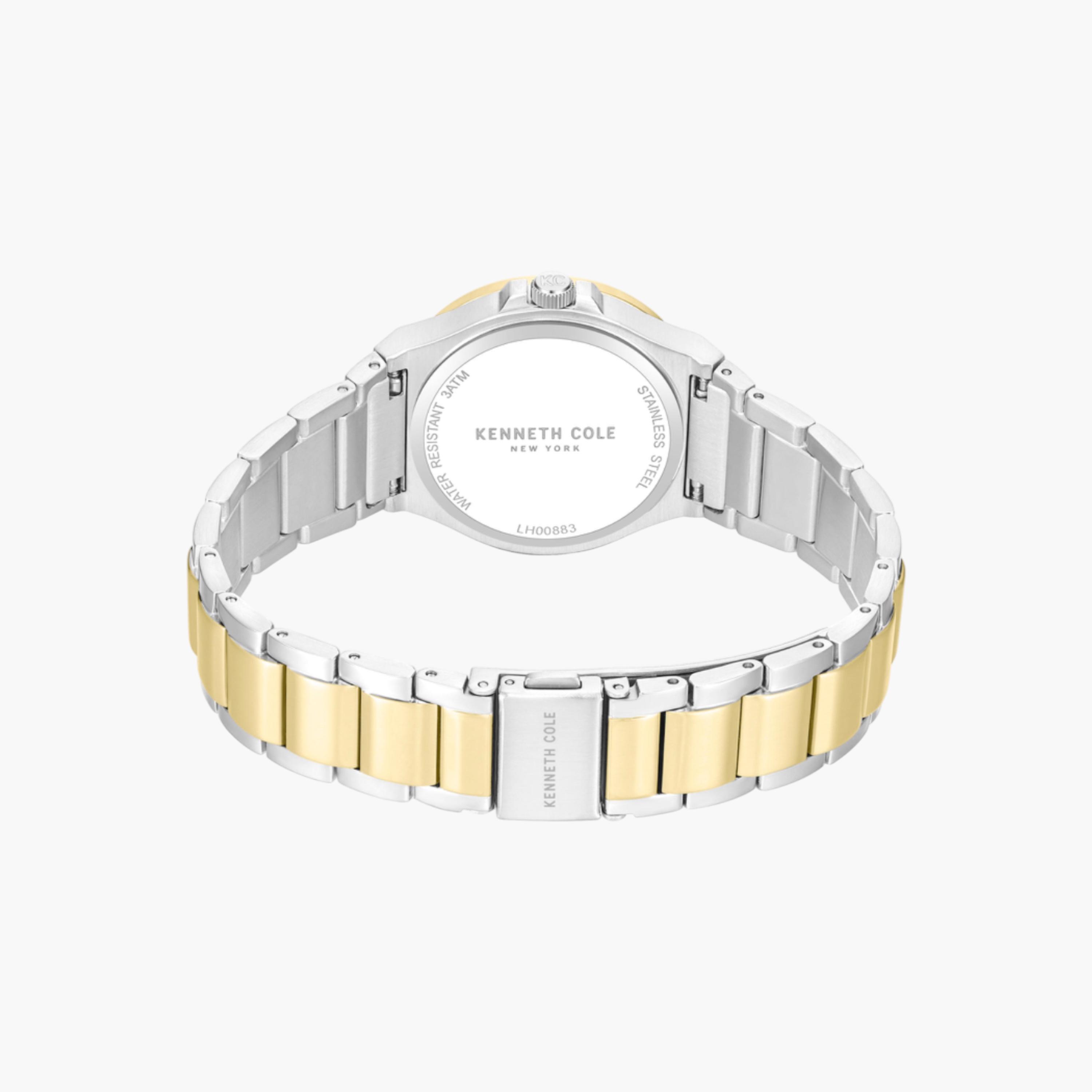 Glenville Champagne Dial Silver Gold Stainless Steel Bracelet Analog Watch for Women - 32mm-women-watchesandjewellery-watches-image-3