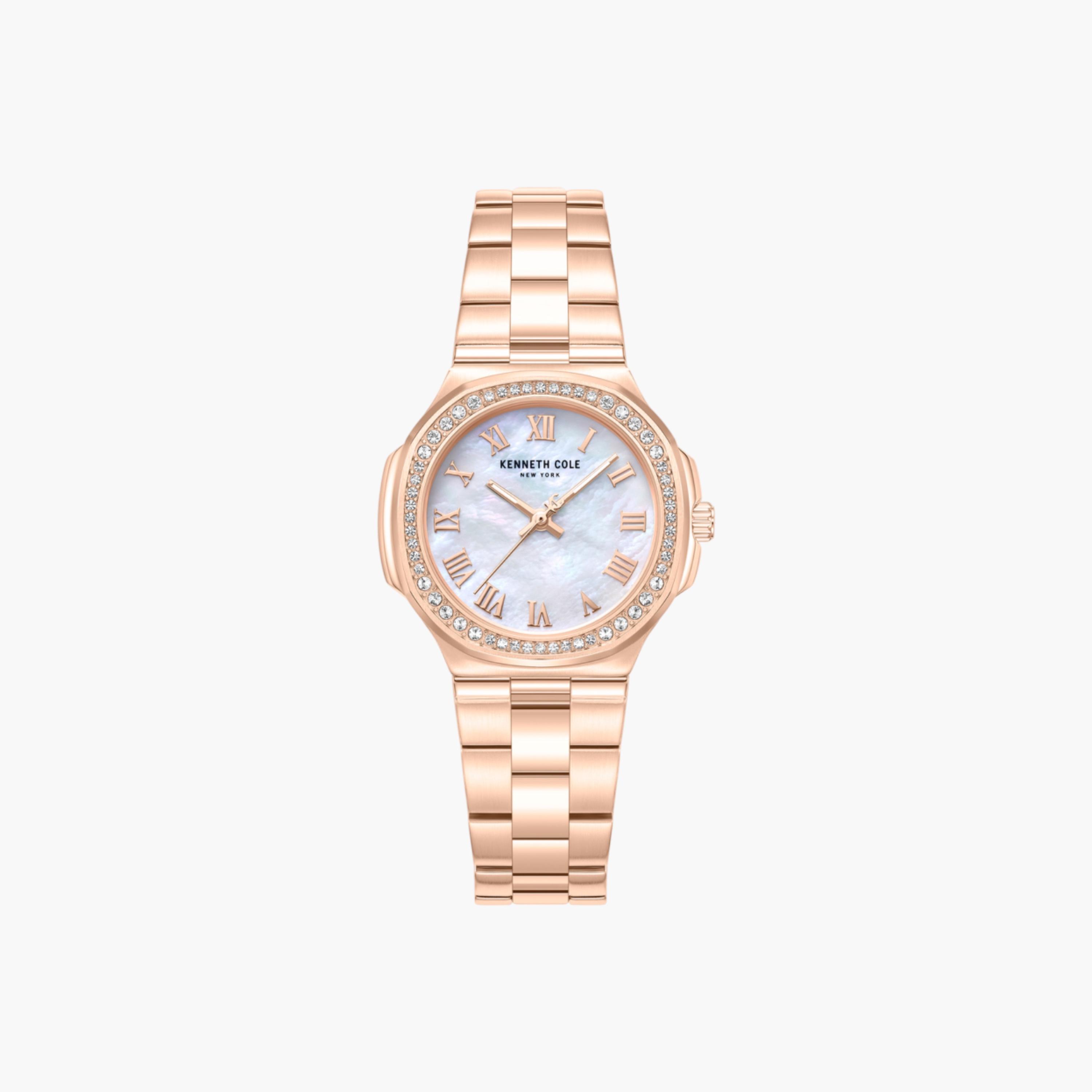 Rockland White Mother-of-pearl Dial Stainless Steel Bracelet Analog Watch for Women - 33mm-women-watchesandjewellery-watches-image-1