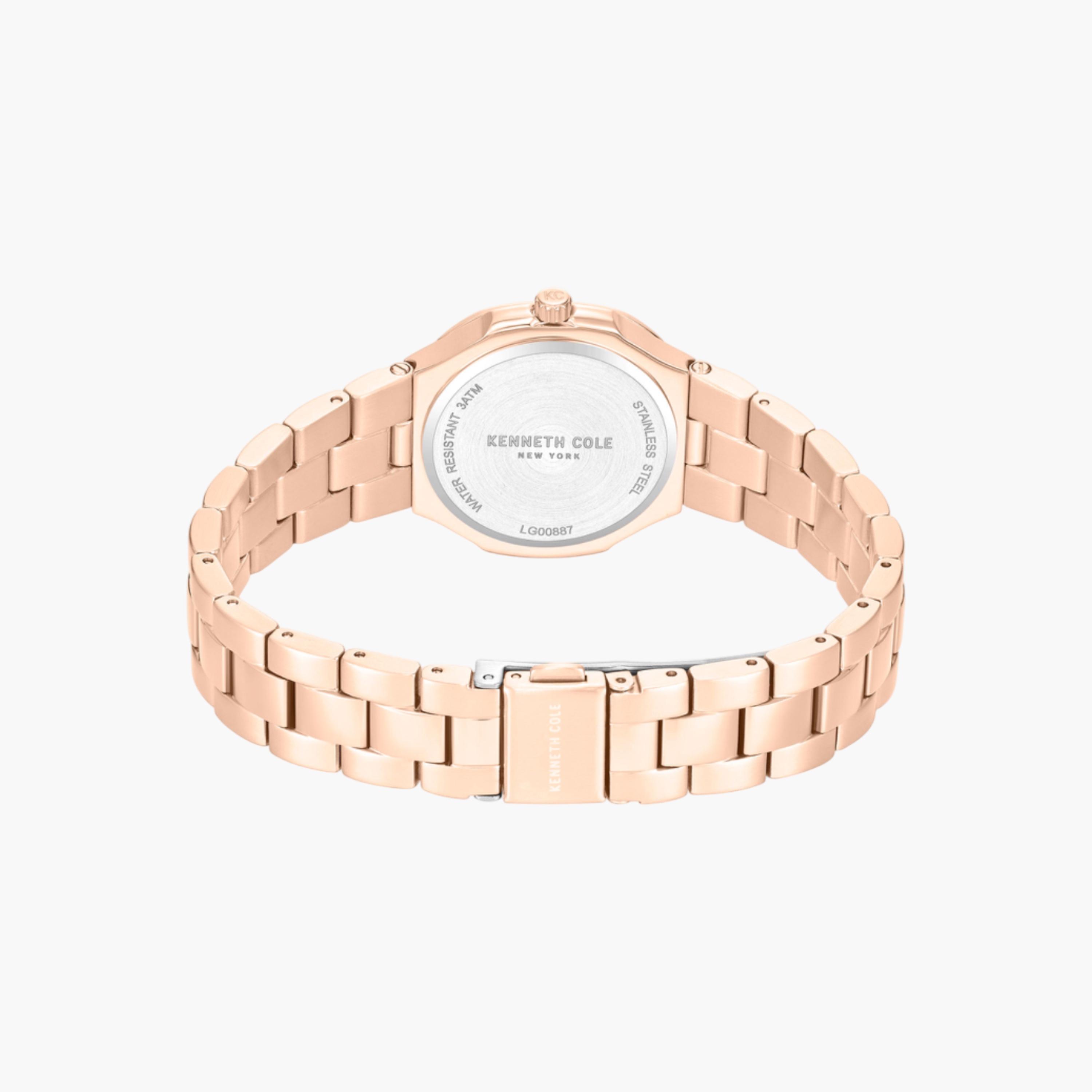 Rockland White Mother-of-pearl Dial Stainless Steel Bracelet Analog Watch for Women - 33mm-women-watchesandjewellery-watches-image-3