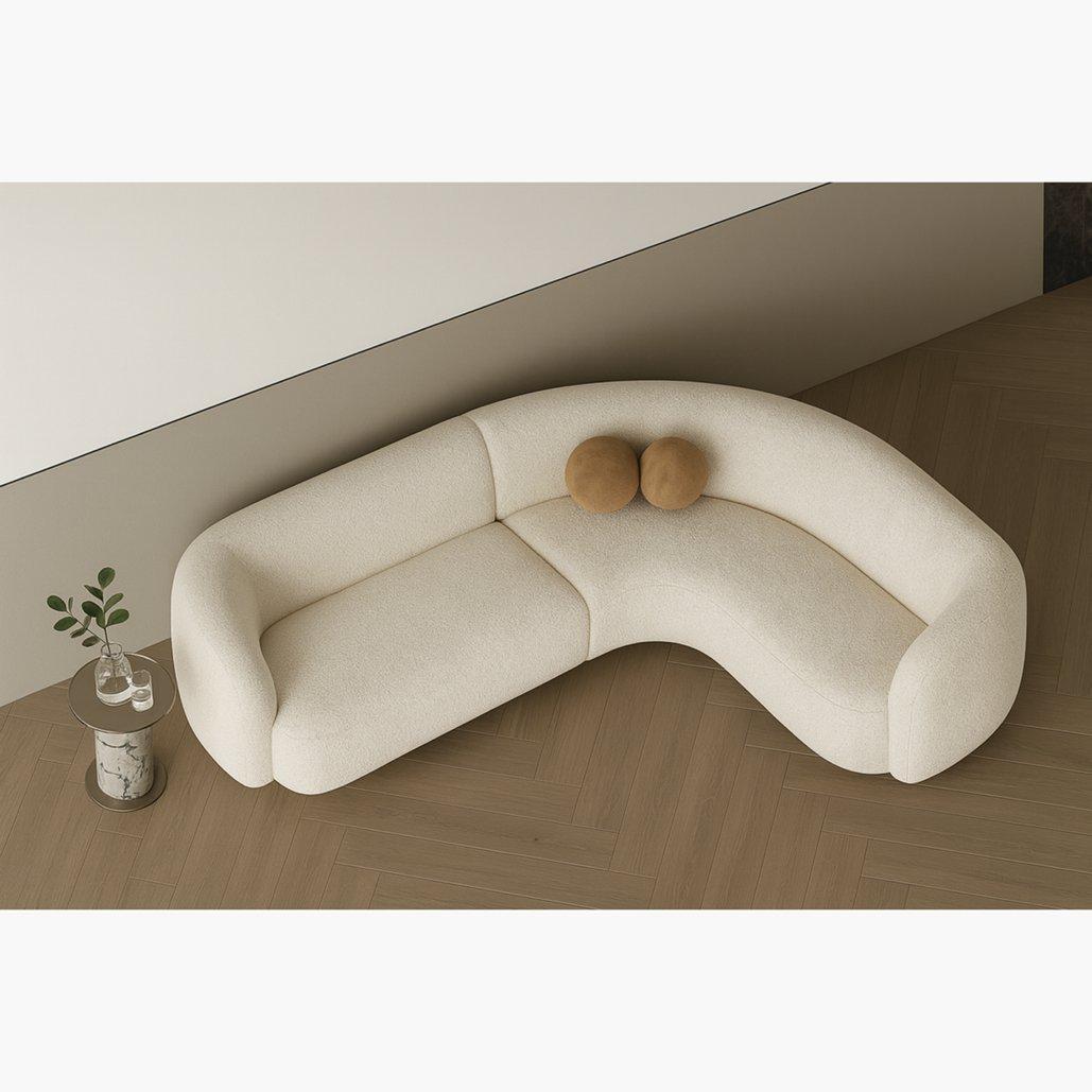 Oak Houses 5-Seater Fabric Right Corner Sofa