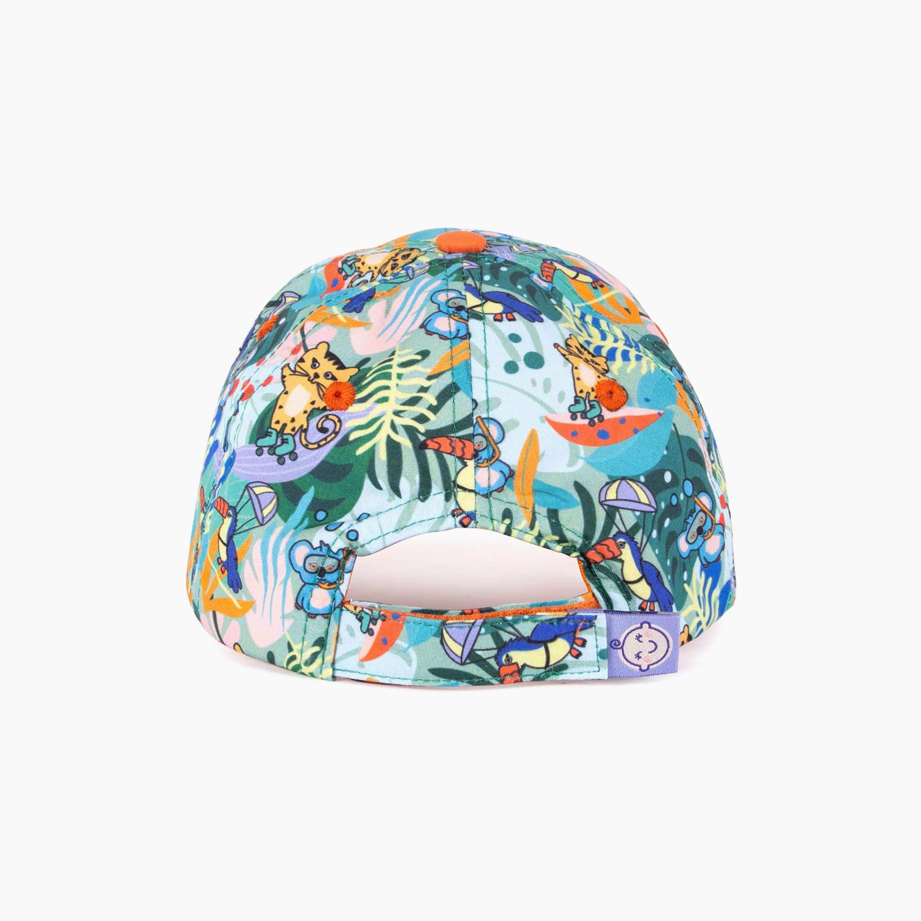 Milk&Moo Kid's Hat - Jungle Friends - 4-6 Years-boys-accessories-caps-image-3