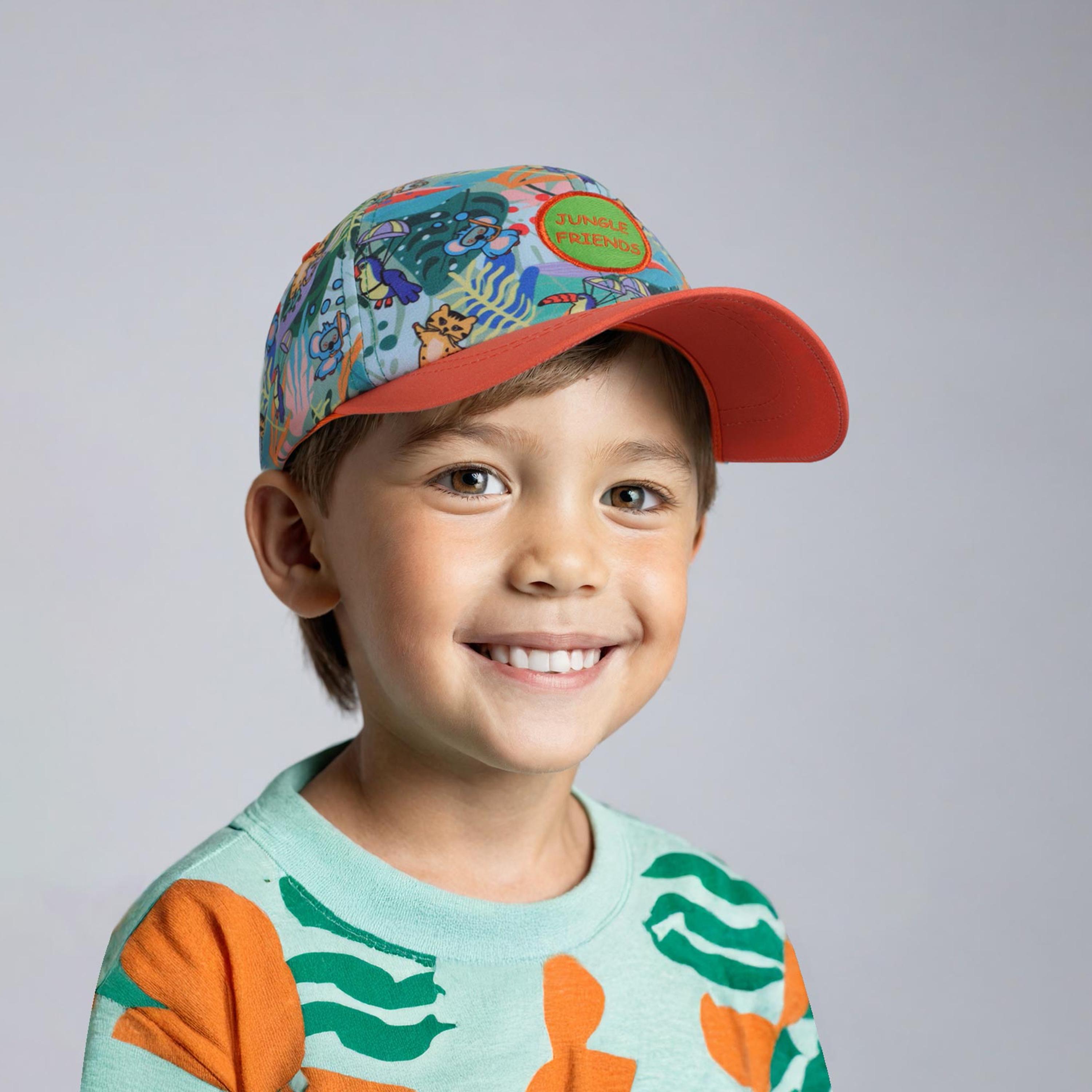 Milk&Moo Kid's Hat - Jungle Friends - 4-6 Years-boys-accessories-caps-image-6