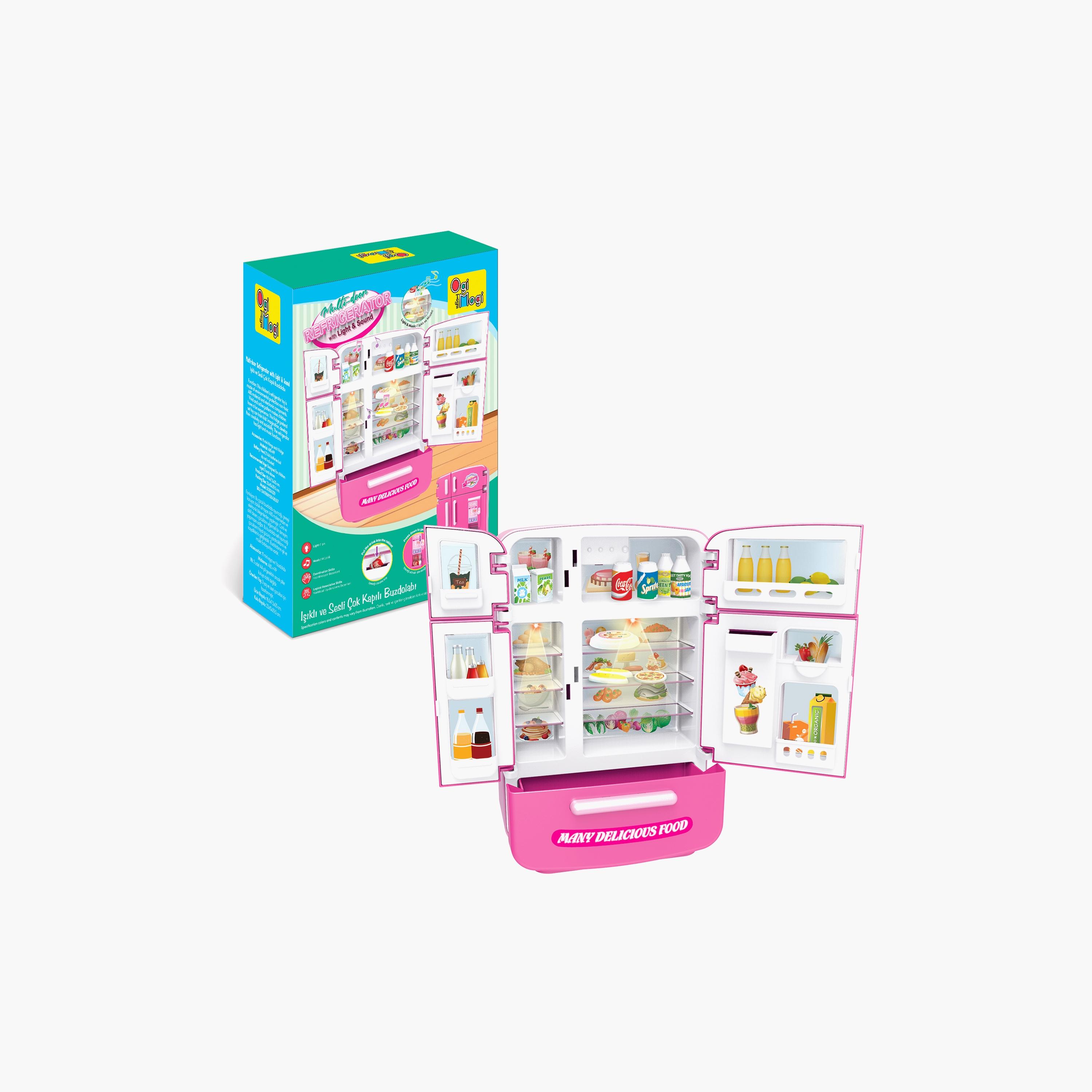 مجموعة لعب أدوار ثلاجة متعددة الأبواب مع إضاءة وصوت من أوجي موجي-toys-roleplay-kitchensets-image-1