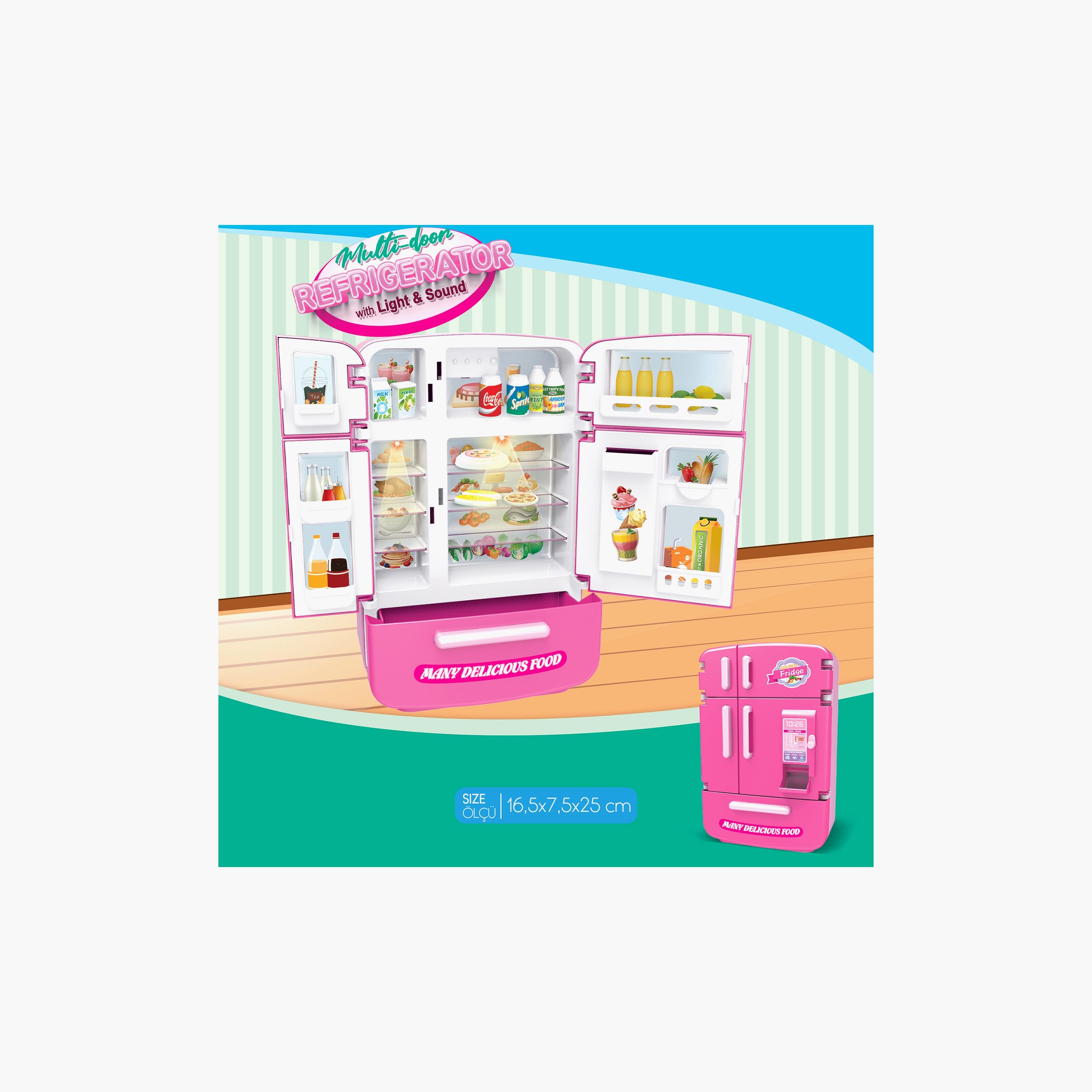 مجموعة لعب أدوار ثلاجة متعددة الأبواب مع إضاءة وصوت من أوجي موجي-toys-roleplay-kitchensets-image-2
