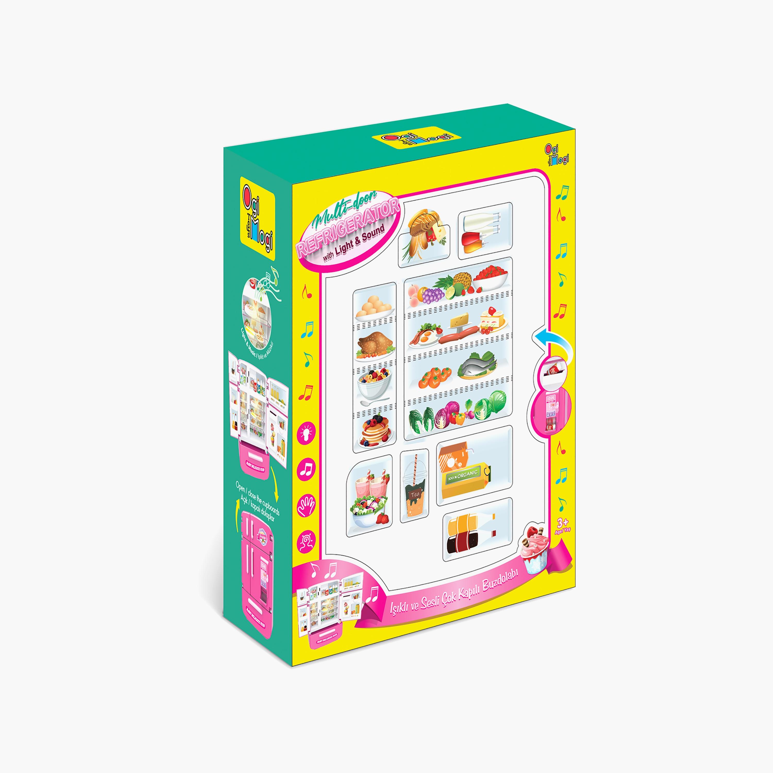 مجموعة لعب أدوار ثلاجة متعددة الأبواب مع إضاءة وصوت من أوجي موجي-toys-roleplay-kitchensets-image-5