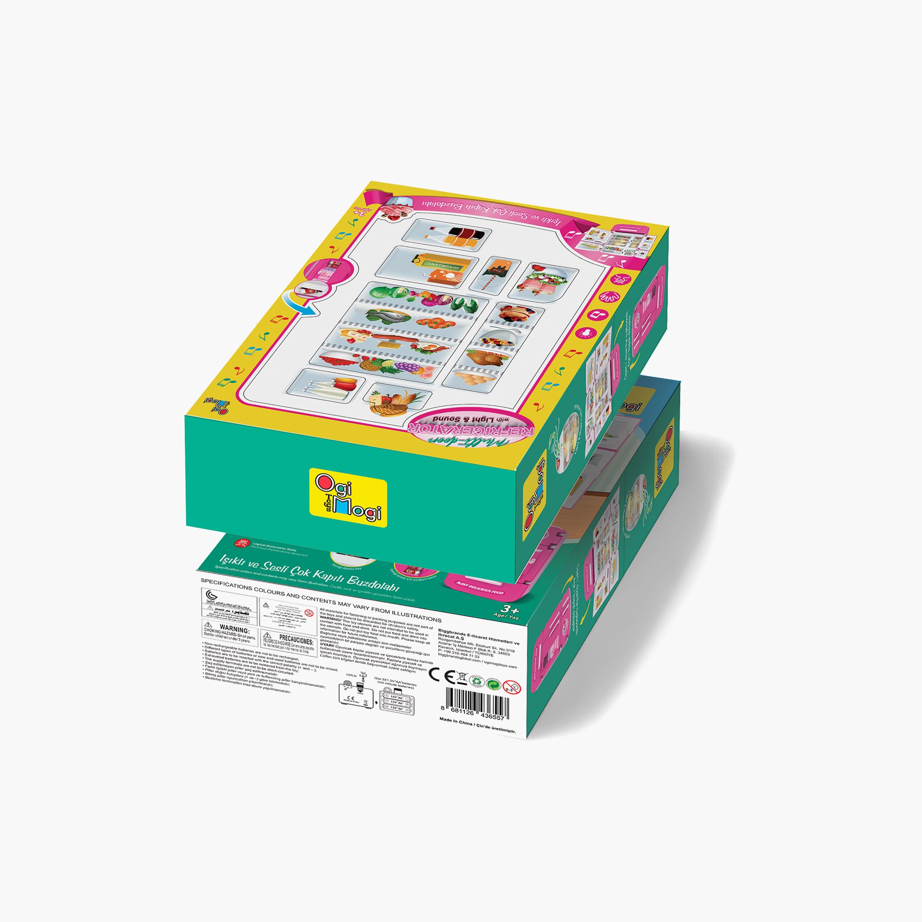 مجموعة لعب أدوار ثلاجة متعددة الأبواب مع إضاءة وصوت من أوجي موجي-toys-roleplay-kitchensets-image-6