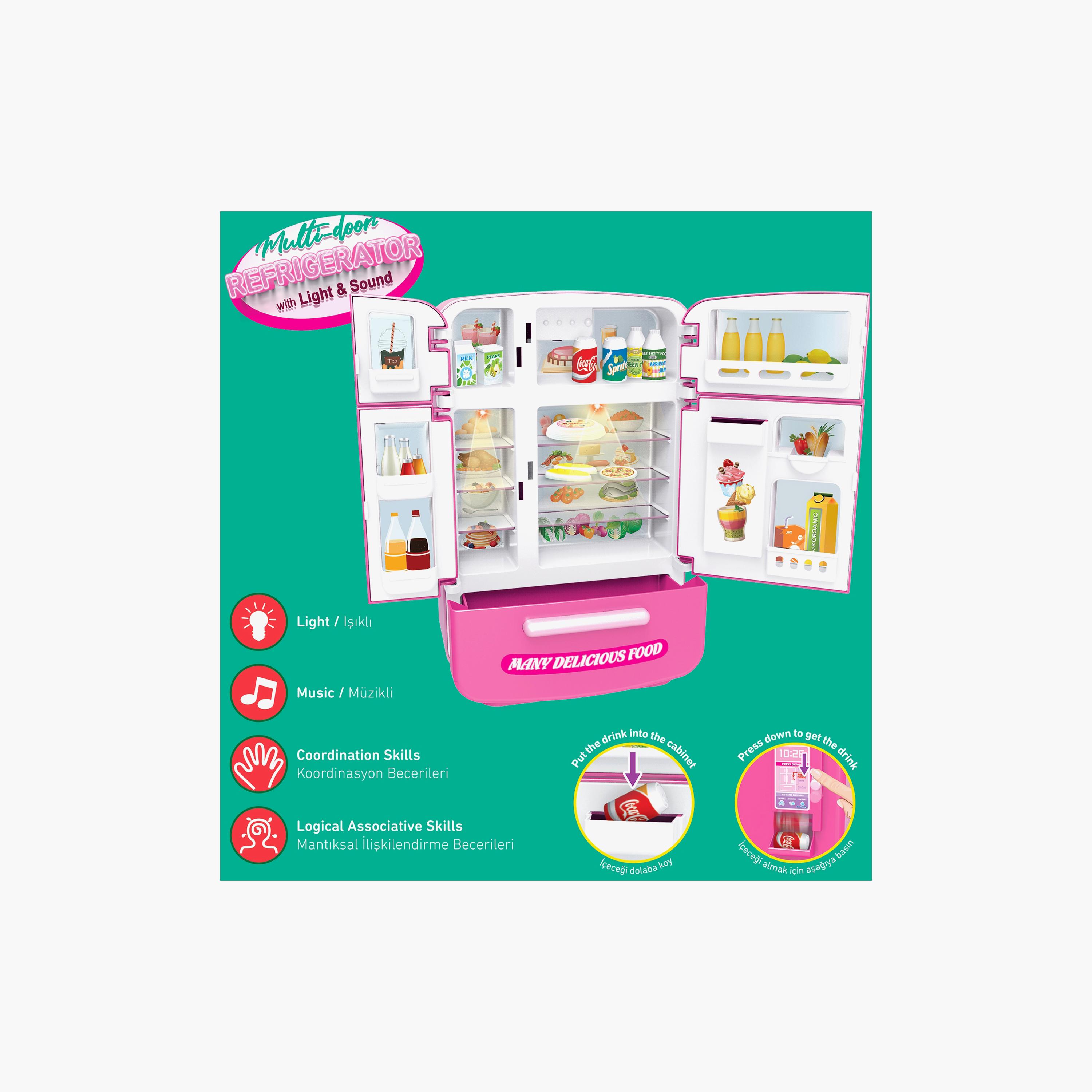 مجموعة لعب أدوار ثلاجة متعددة الأبواب مع إضاءة وصوت من أوجي موجي-toys-roleplay-kitchensets-image-7