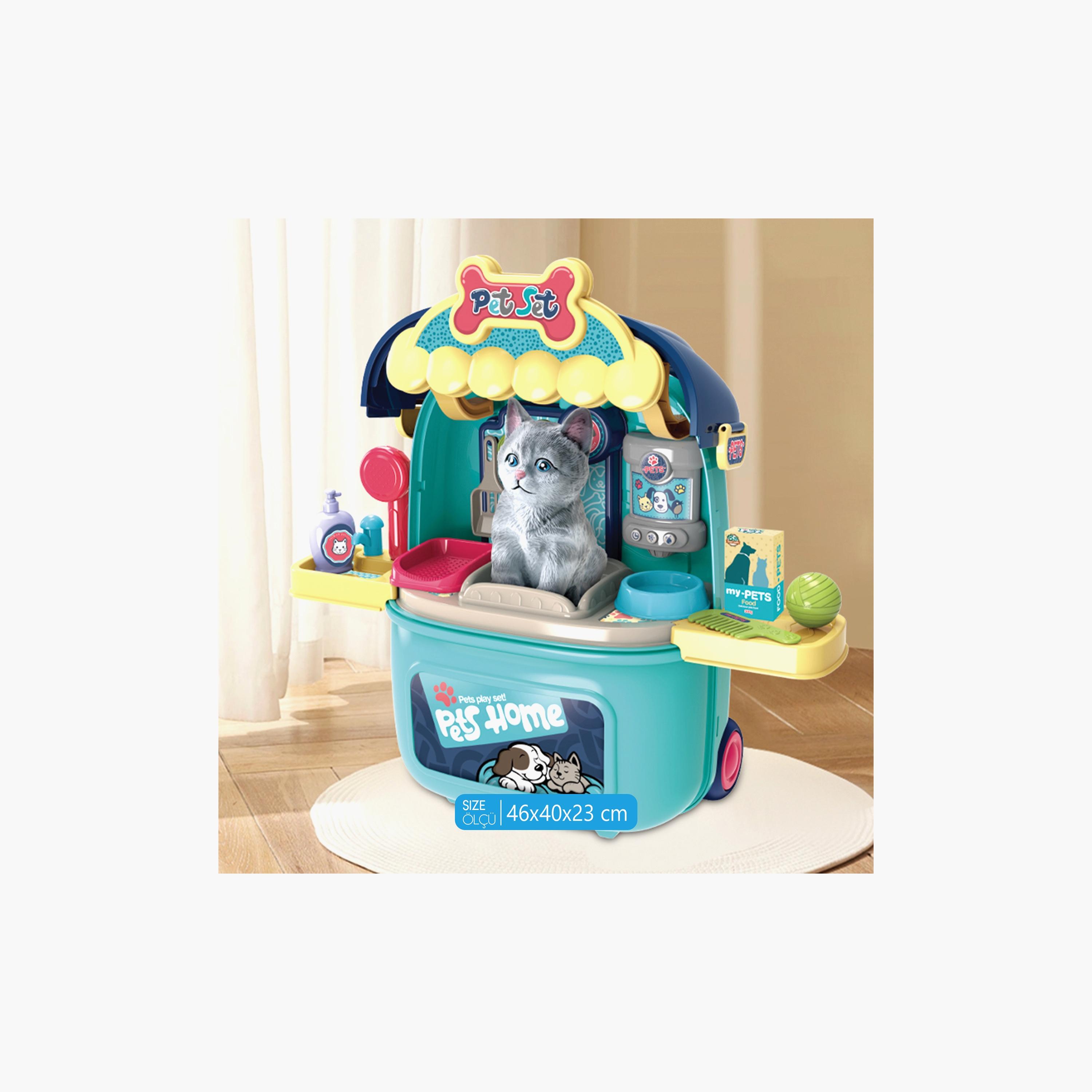 مجموعة لعب أدوار عربة رعاية الحيوانات الأليفة 2 في 1 مع إضاءة وصوت من أوجي موجي-toys-roleplay-image-2