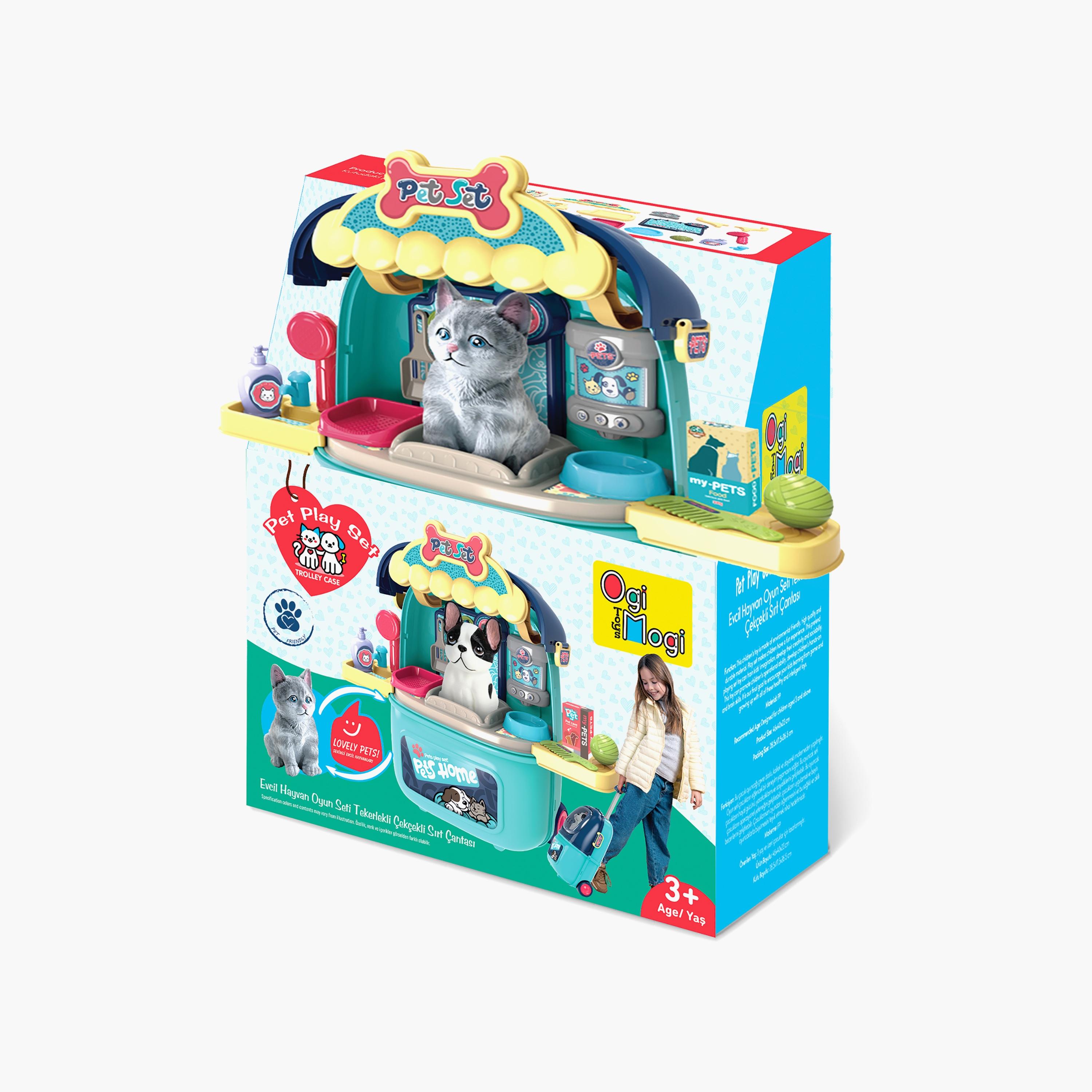 مجموعة لعب أدوار عربة رعاية الحيوانات الأليفة 2 في 1 مع إضاءة وصوت من أوجي موجي-toys-roleplay-image-3