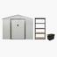 CamelTough Outdoor Metal Storage Shed with Shelf Rack and Heavy Duty Storage Box - 277x191x212 cm-InfluencerCodes_Ramadan26_All_20012026-image-1