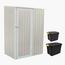 CamelTough Outdoor Metal Storage Shed with Heavy Duty Storage Boxes - 80x130x186 cm-InfluencerCodes_Ramadan26_All_20012026-image-1
