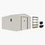 CamelTough Outdoor Metal Storage Shed with Shelf Rack and Heavy Duty Storage Boxes - 322x341x221 cm-InfluencerCodes_Ramadan26_All_20012026-image-1