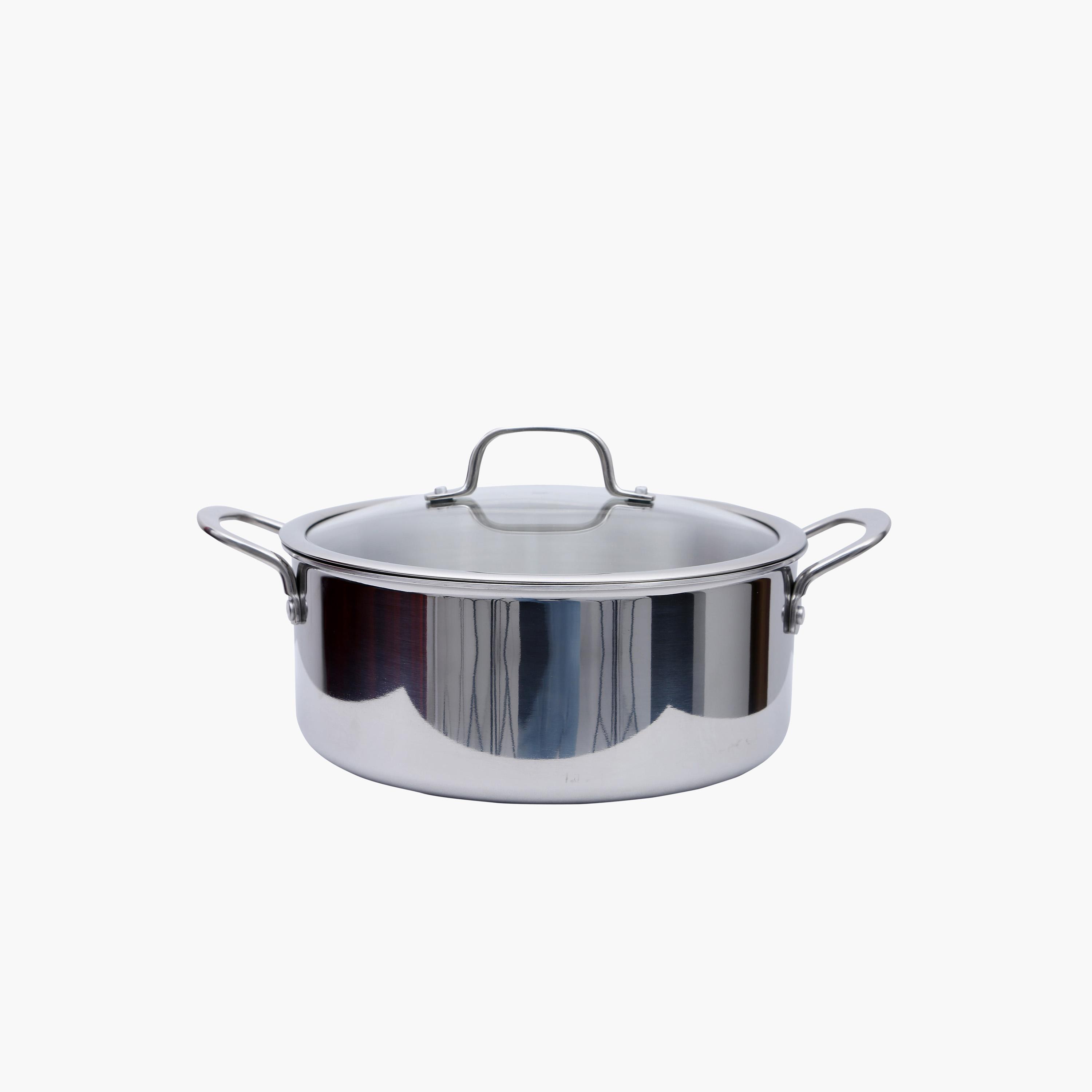 Prestige Infinity Tri-Ply Stainless Steel Induction Base Casserole - 26 cm