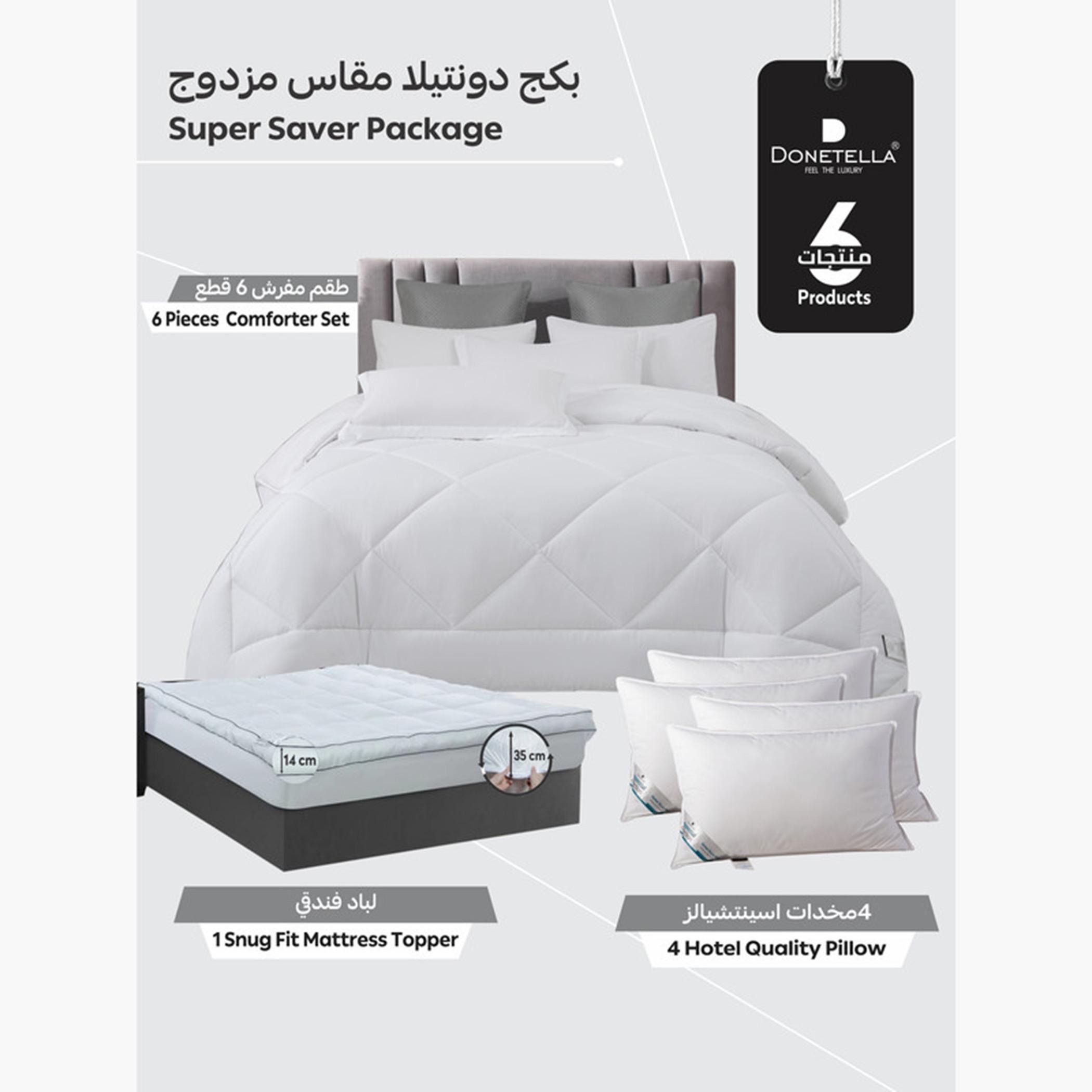 Diamond Quilted Bedding Bundle-household-bedding-comfortersandbedspreads-comforters-image-1