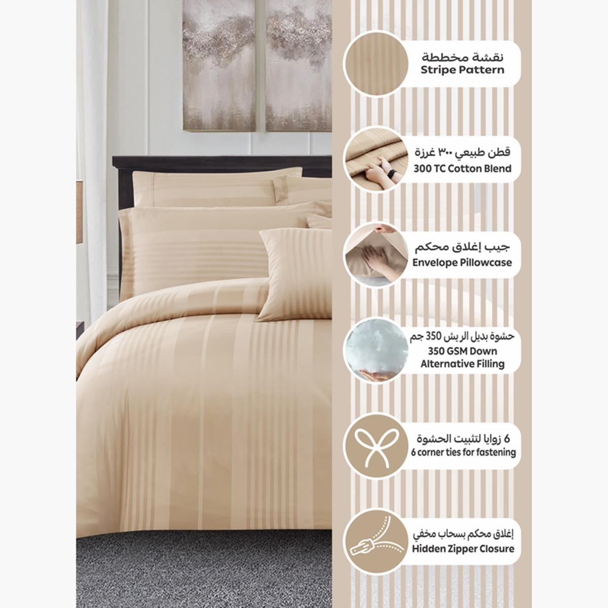 Striped Comforter Set, Double Size-household-bedding-comfortersandbedspreads-comforters-image-4