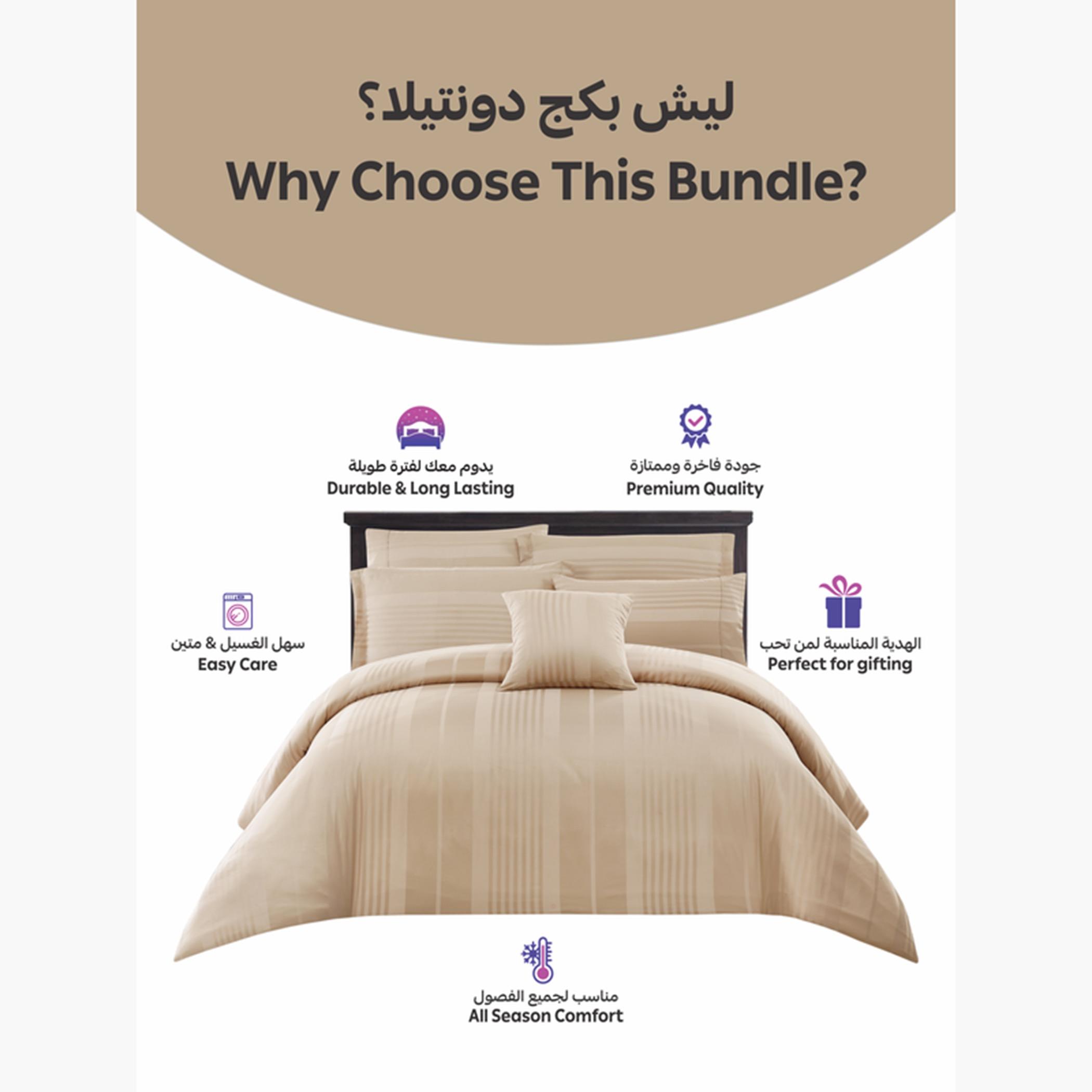 Striped Comforter Set, Double Size-household-bedding-comfortersandbedspreads-comforters-image-7