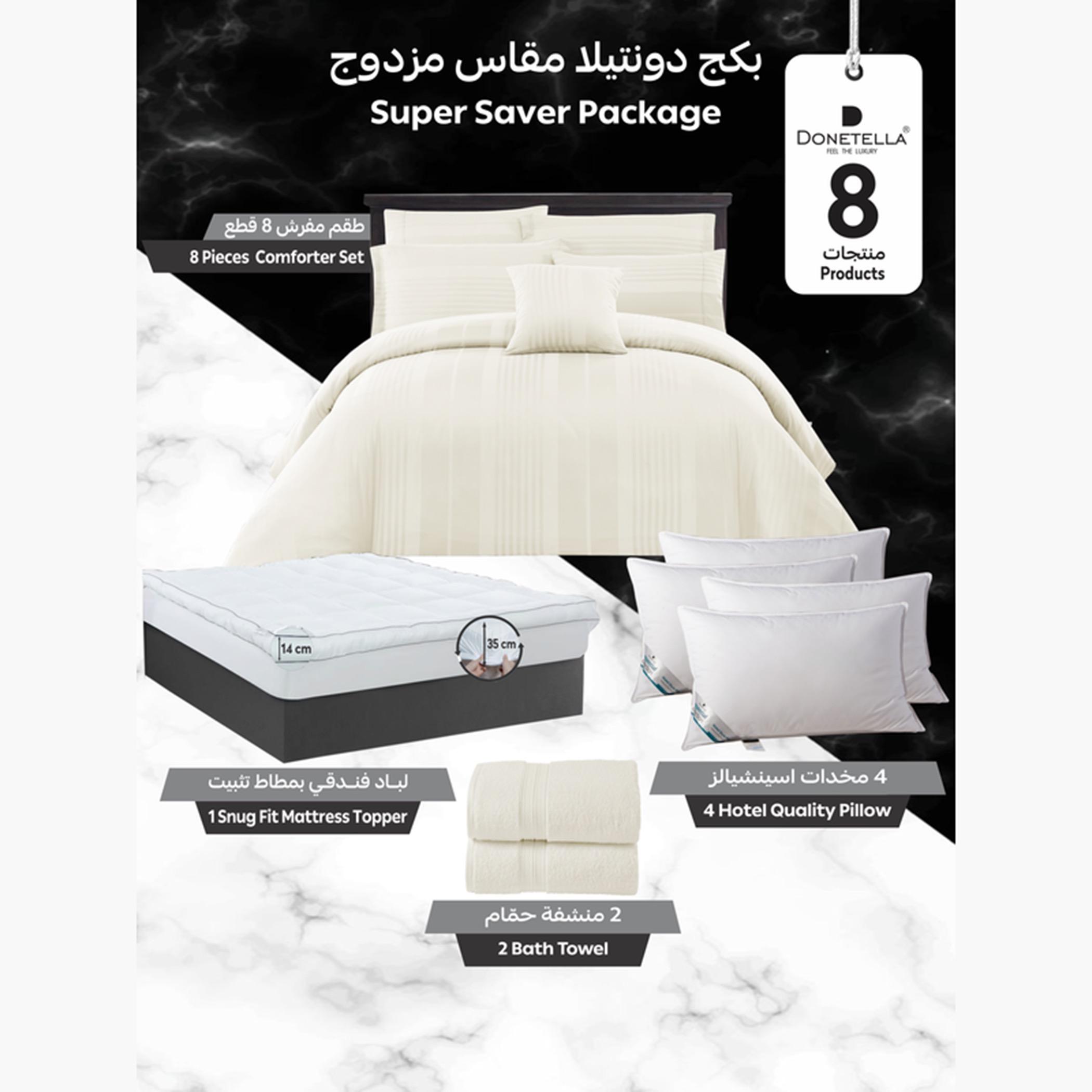 Striped Comforter Set, Double Size-household-bedding-comfortersandbedspreads-comforters-image-8