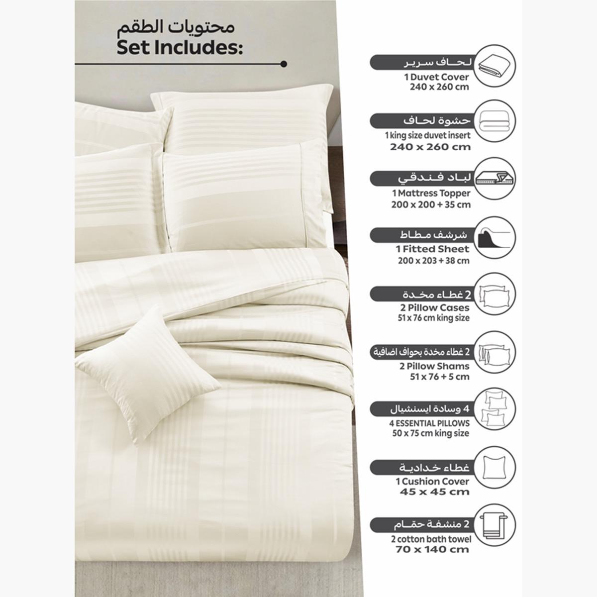Striped Comforter Set, Double Size-household-bedding-comfortersandbedspreads-comforters-image-10