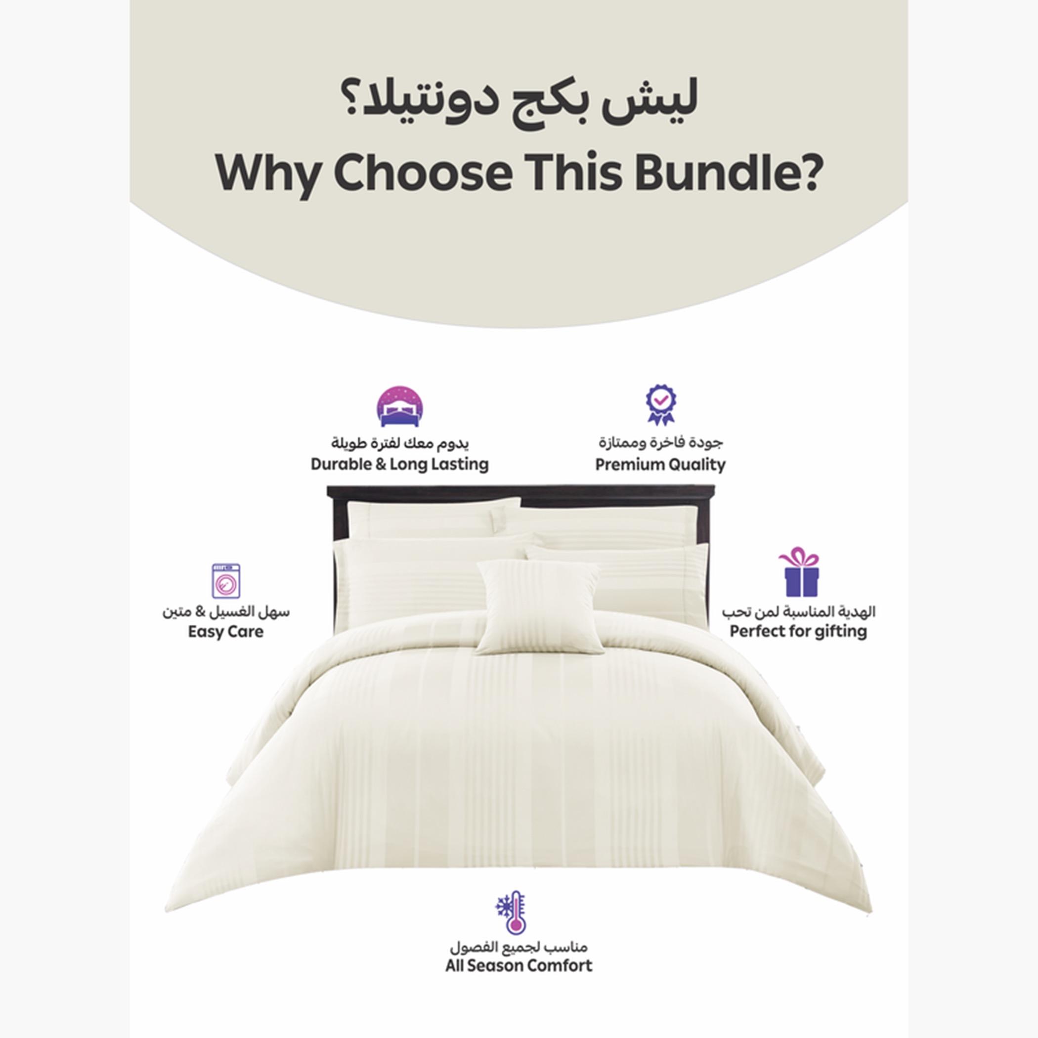 دوناتيلا طقم لحاف مخطط، مقاس مزدوج-household-bedding-comfortersandbedspreads-comforters-image-14