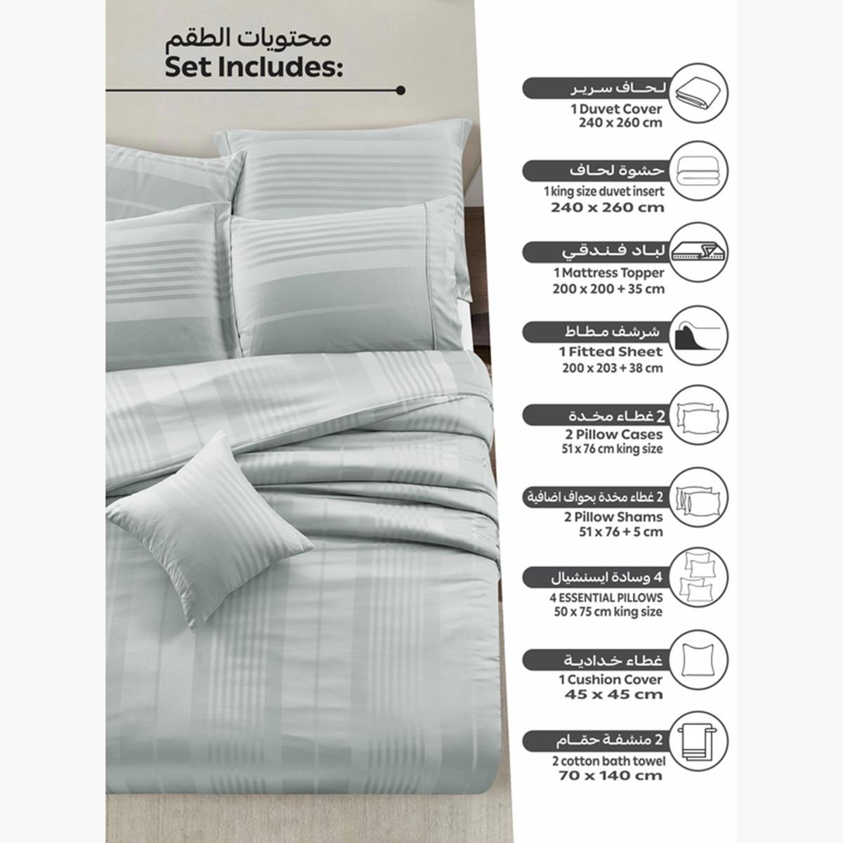 دوناتيلا طقم لحاف مخطط، مقاس مزدوج-household-bedding-comfortersandbedspreads-comforters-image-24