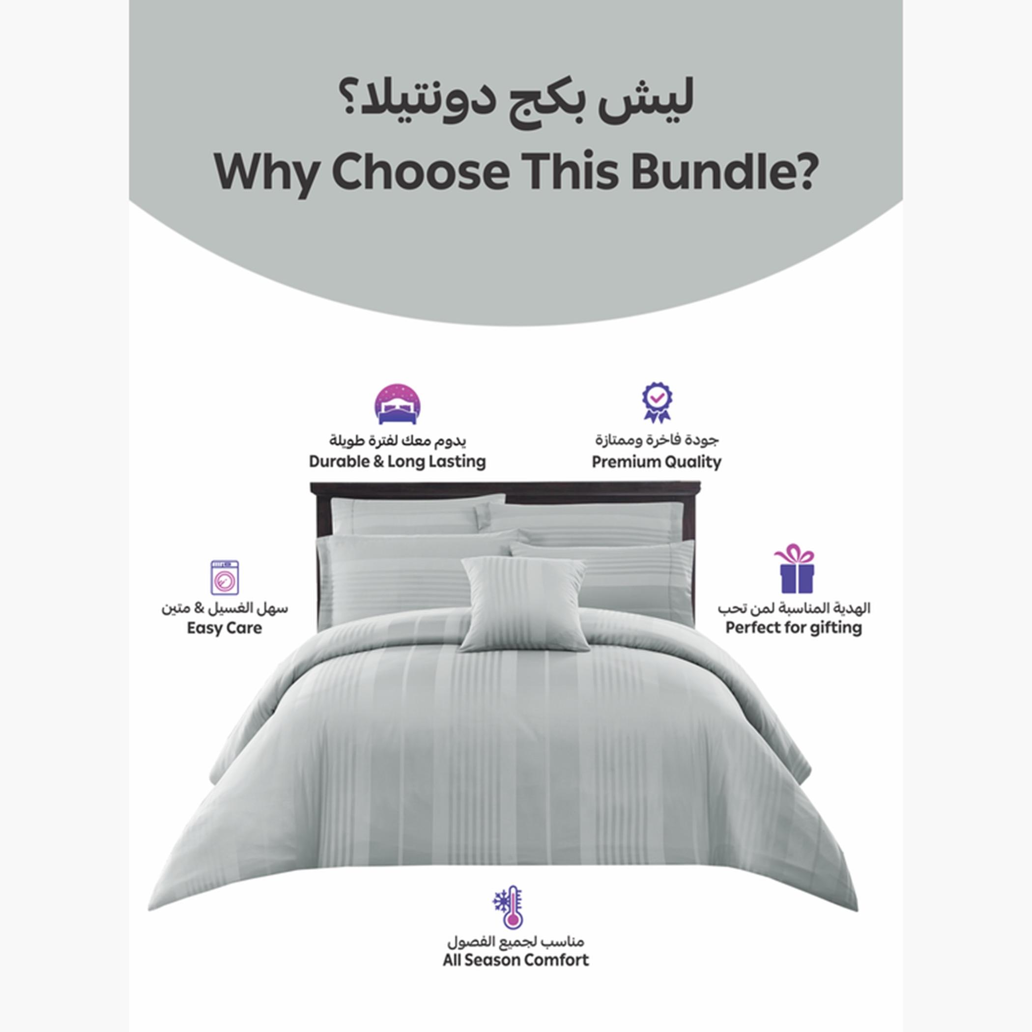 دوناتيلا طقم لحاف مخطط، مقاس مزدوج-household-bedding-comfortersandbedspreads-comforters-image-28