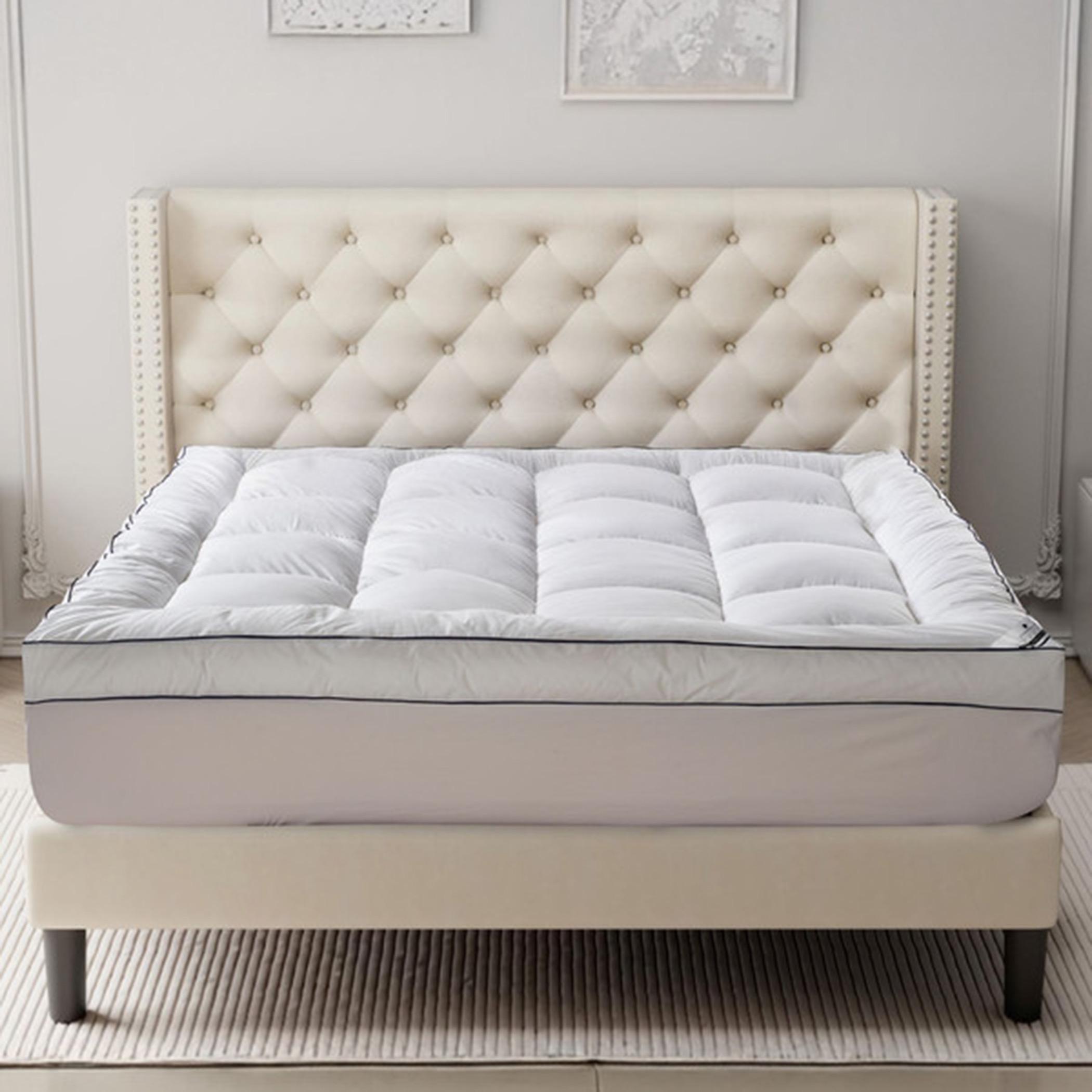 دوناتيلا طبقة علوية للمرتبة كوين من القطن والمايكروفايبر-household-bedding-mattresstoppersandprotectors-mattresstoppers-image-1