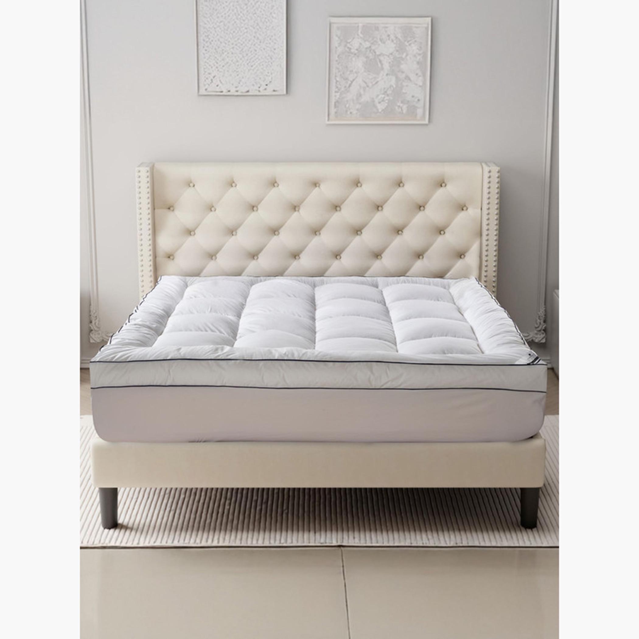 Quilted Cotton Mattress Topper-household-bedding-mattresstoppersandprotectors-mattresstoppers-image-1