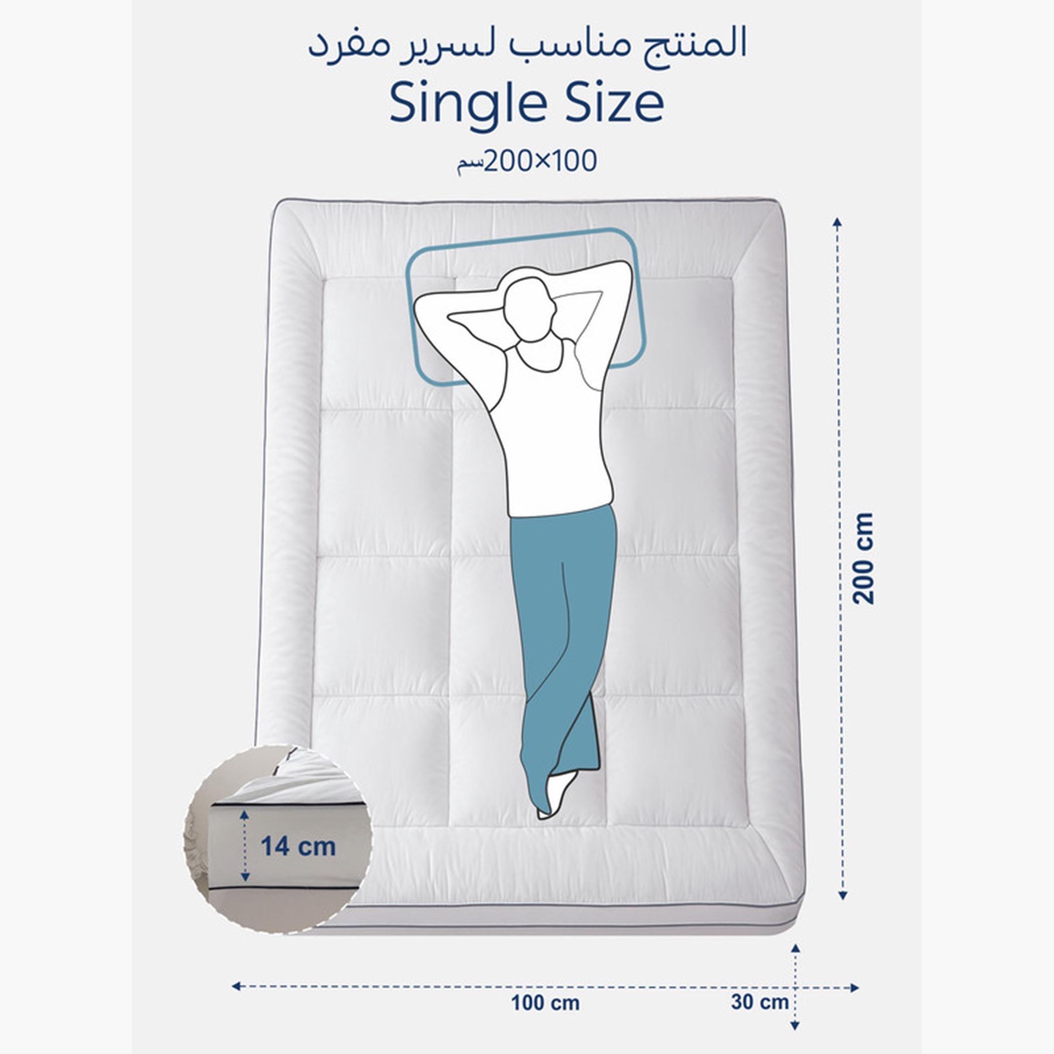 دوناتيلا غطاء مرتبة قطني مبطن-household-bedding-mattresstoppersandprotectors-mattresstoppers-image-5