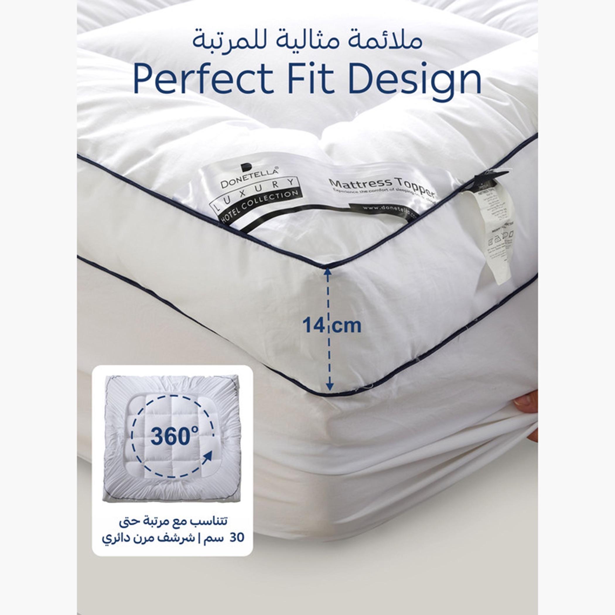 Quilted Cotton Mattress Topper-household-bedding-mattresstoppersandprotectors-mattresstoppers-image-4