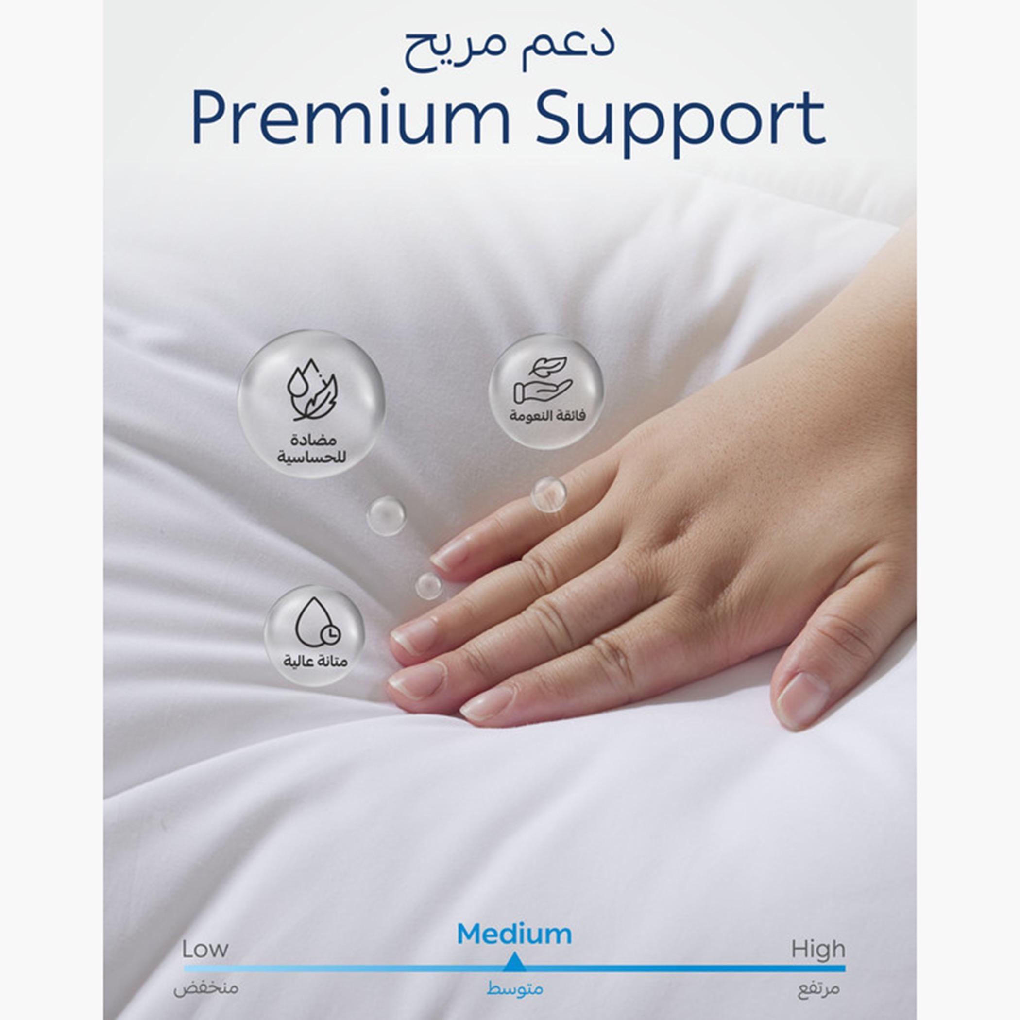 دوناتيلا طبقة علوية مبطنة للمرتبة من الألياف الدقيقة، أبيض-household-bedding-mattresstoppersandprotectors-mattresstoppers-image-5