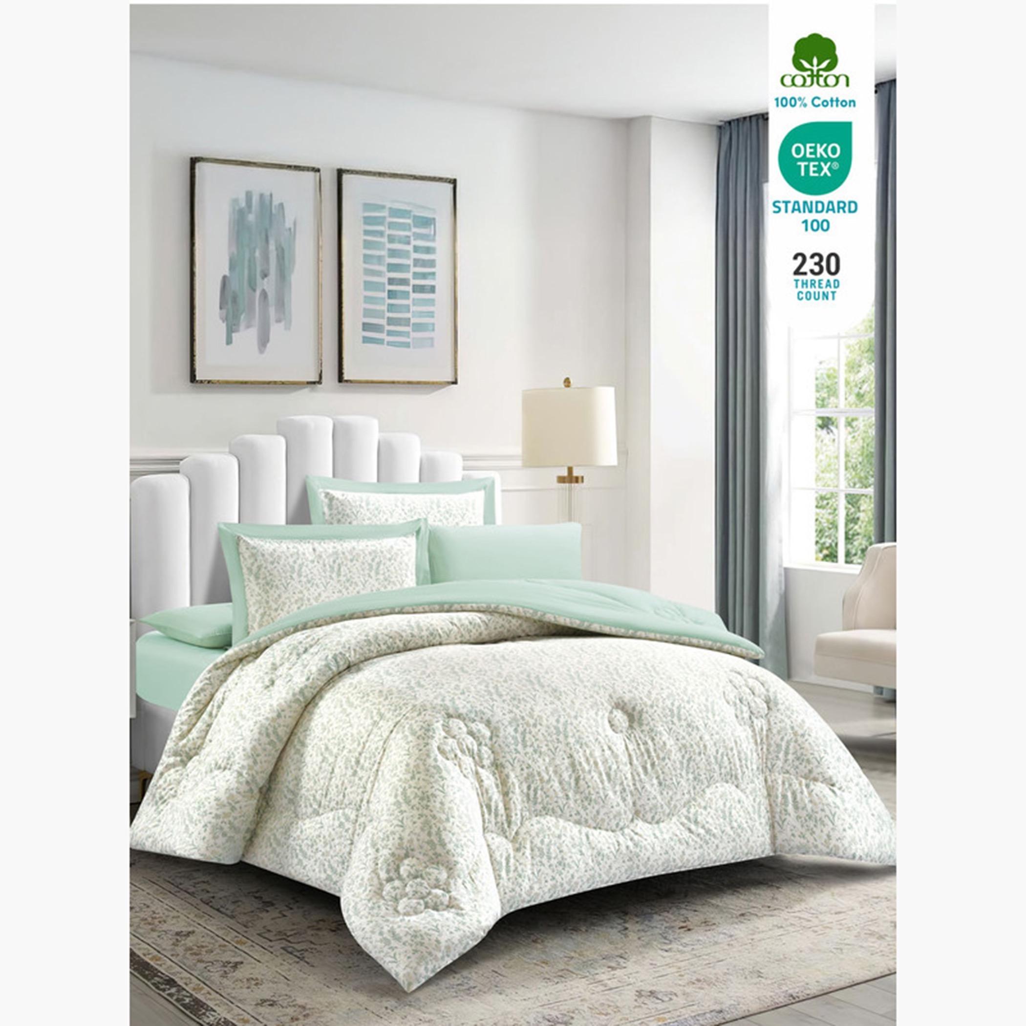 دوناتيلا طقم لحاف قطني مطبوع، كينغ-household-bedding-comfortersandbedspreads-comforters-image-9