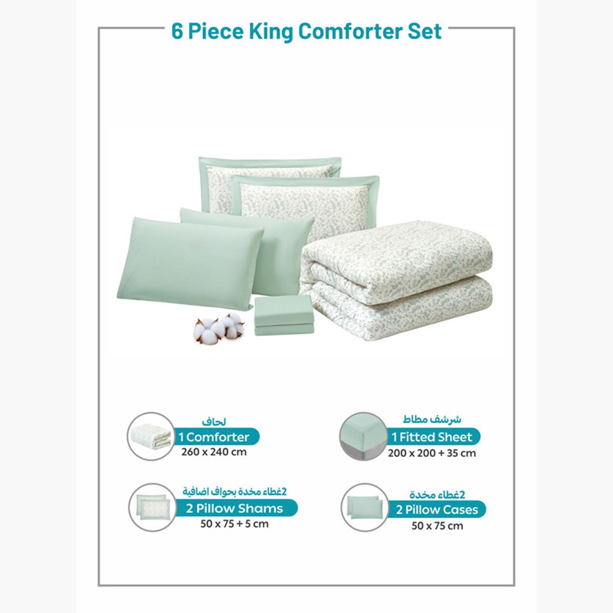 Cotton Printed Comforter Set, King-household-bedding-comfortersandbedspreads-comforters-image-4