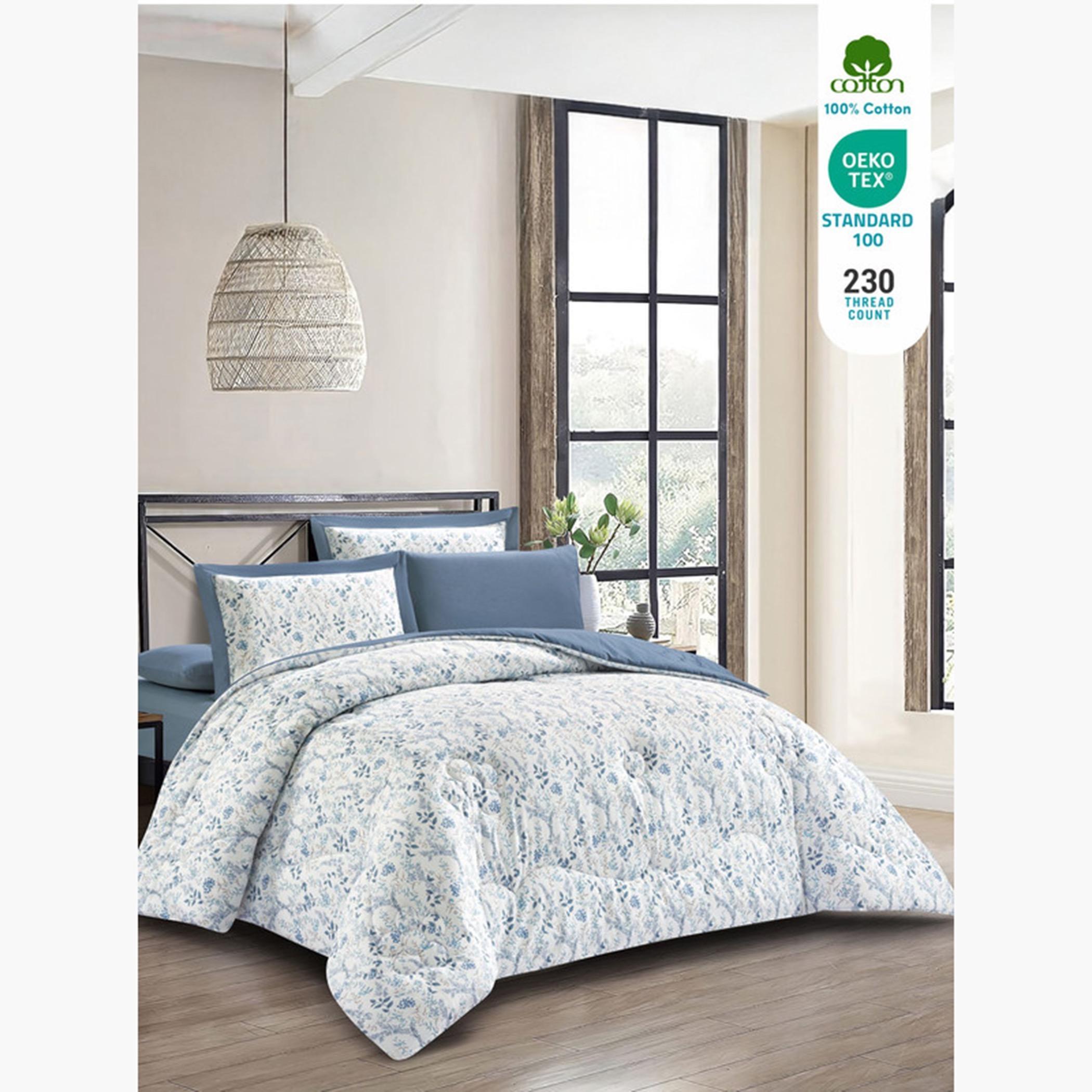 دوناتيلا طقم لحاف قطني مطبوع، كينغ-household-bedding-comfortersandbedspreads-comforters-image-2