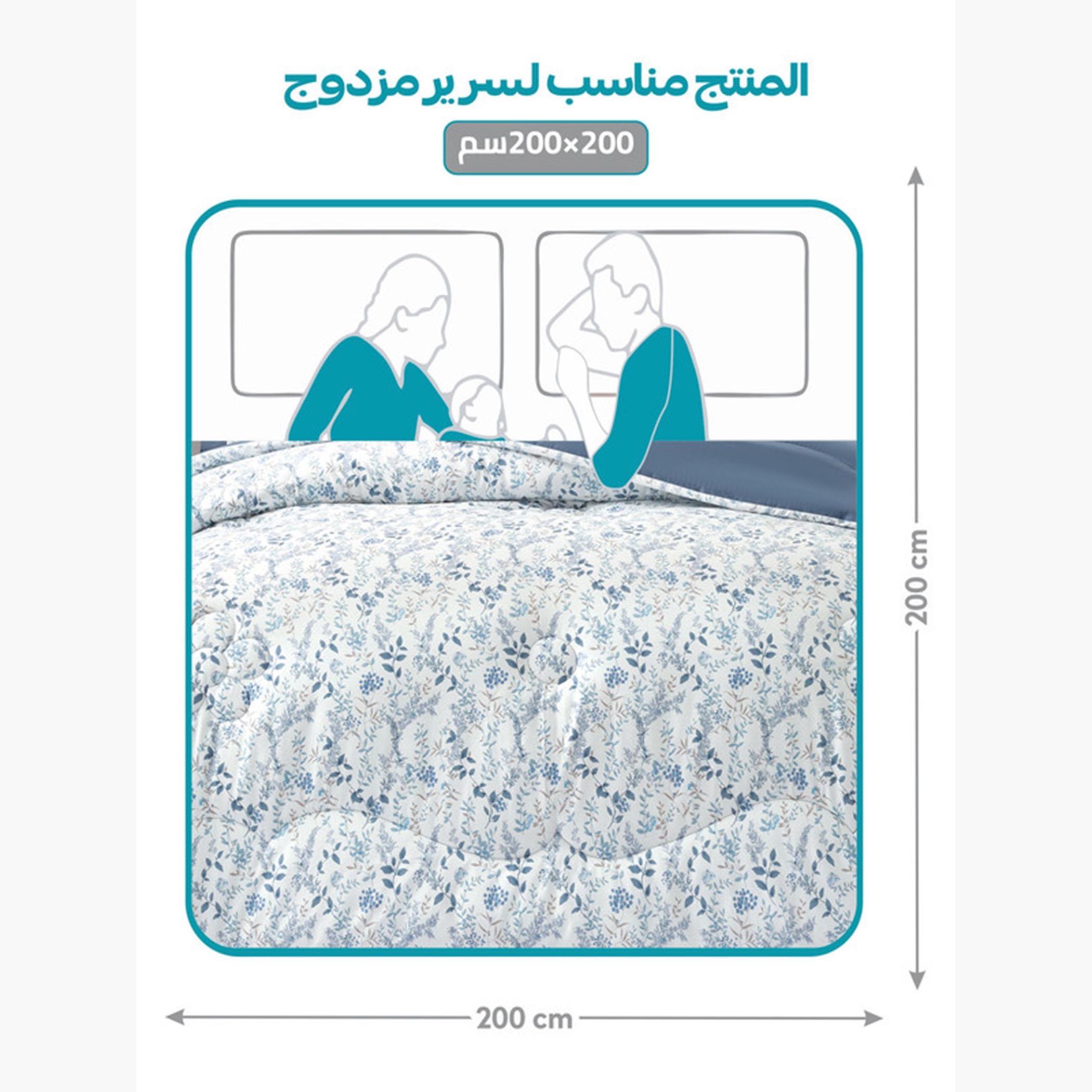 دوناتيلا طقم لحاف قطني مطبوع، كينغ-household-bedding-comfortersandbedspreads-comforters-image-1