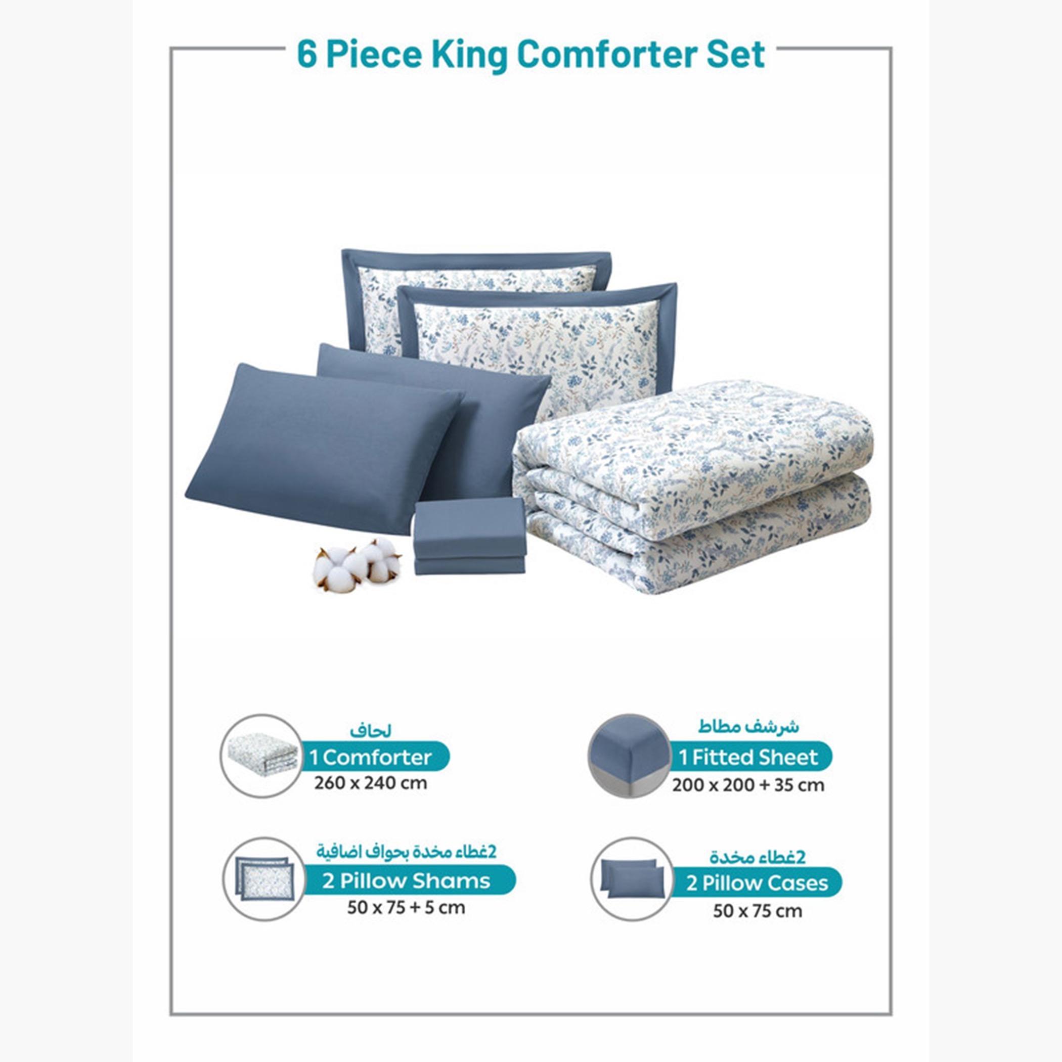 Cotton Printed Comforter Set, King-household-bedding-comfortersandbedspreads-comforters-image-11