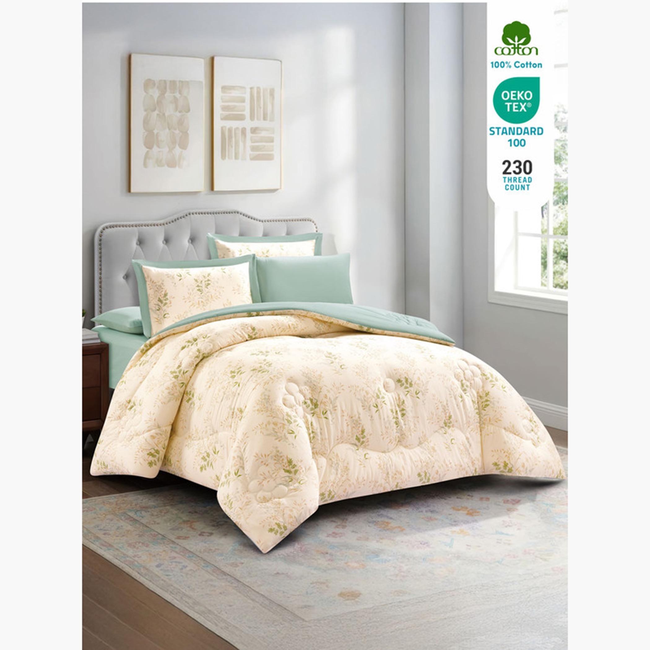 Cotton Printed Comforter Set, King-household-bedding-comfortersandbedspreads-comforters-image-16