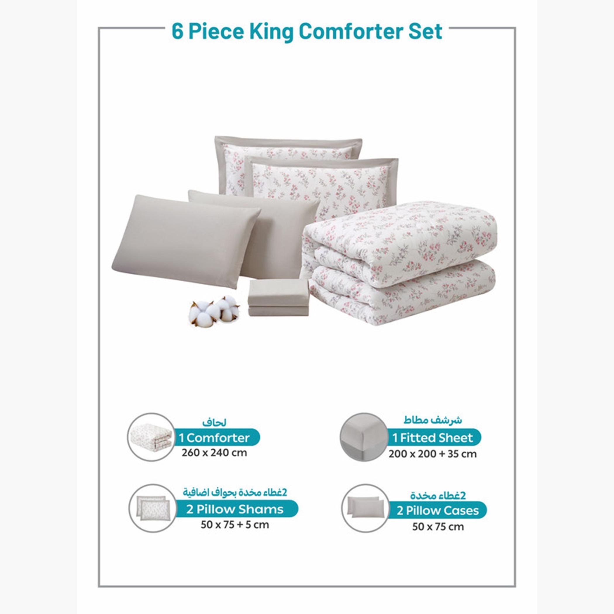 Cotton Printed Comforter Set, King-household-bedding-comfortersandbedspreads-comforters-image-25