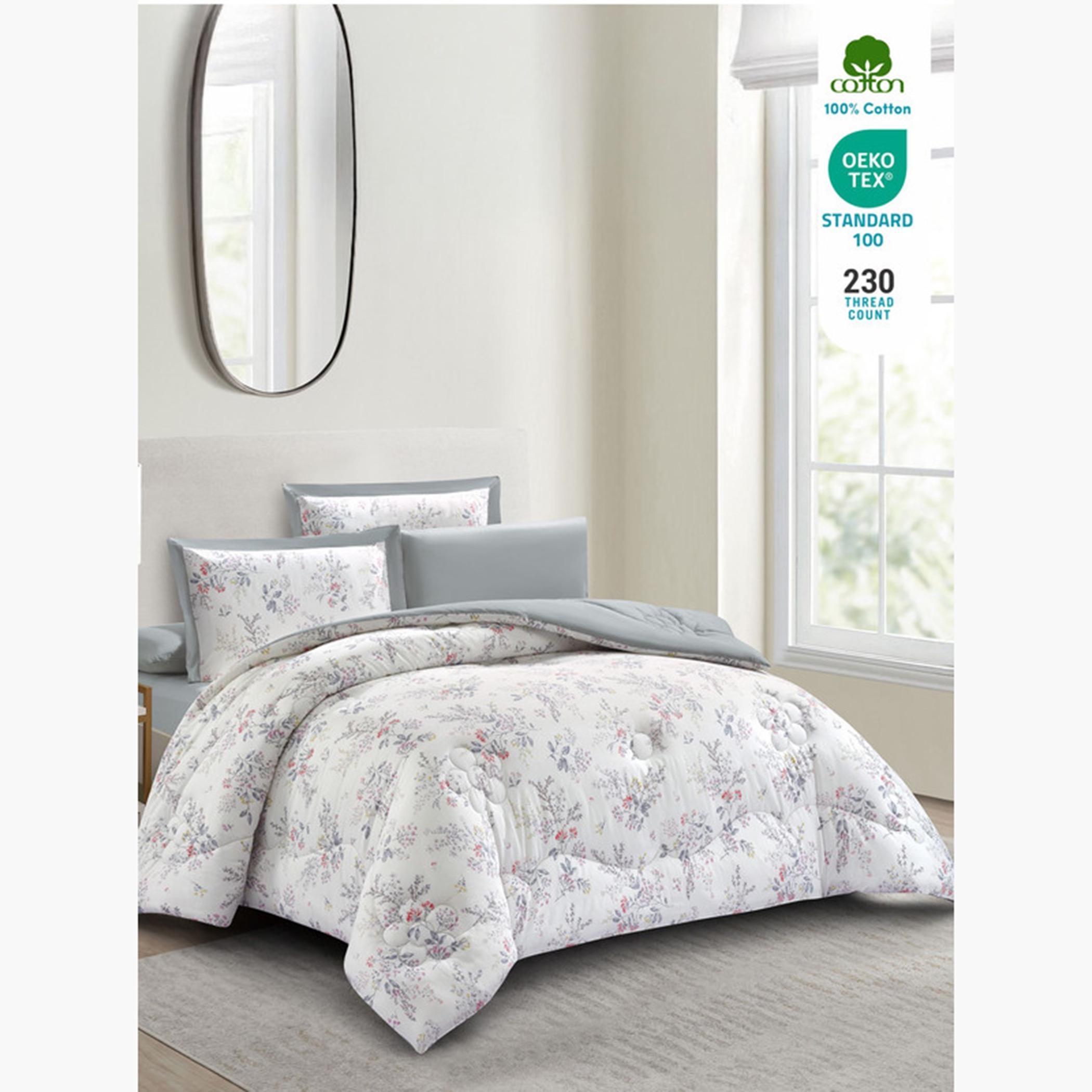 Cotton Printed Comforter Set, King-household-bedding-comfortersandbedspreads-comforters-image-30