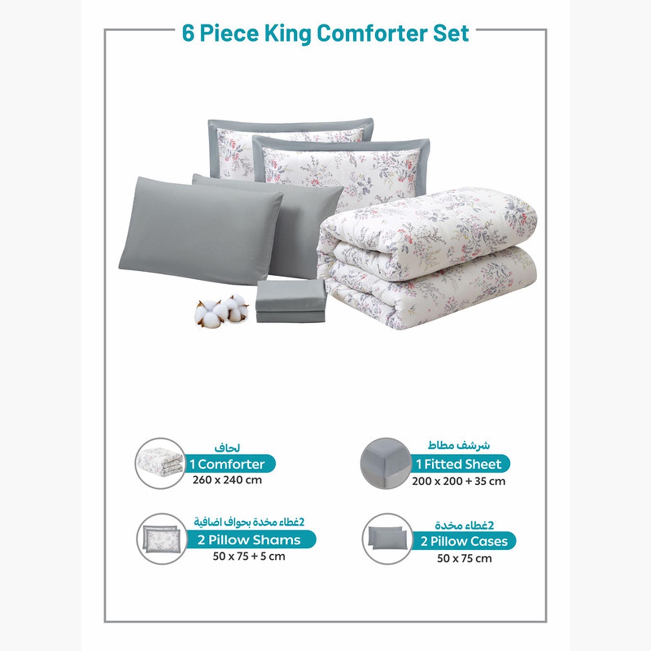 Cotton Printed Comforter Set, King-household-bedding-comfortersandbedspreads-comforters-image-32