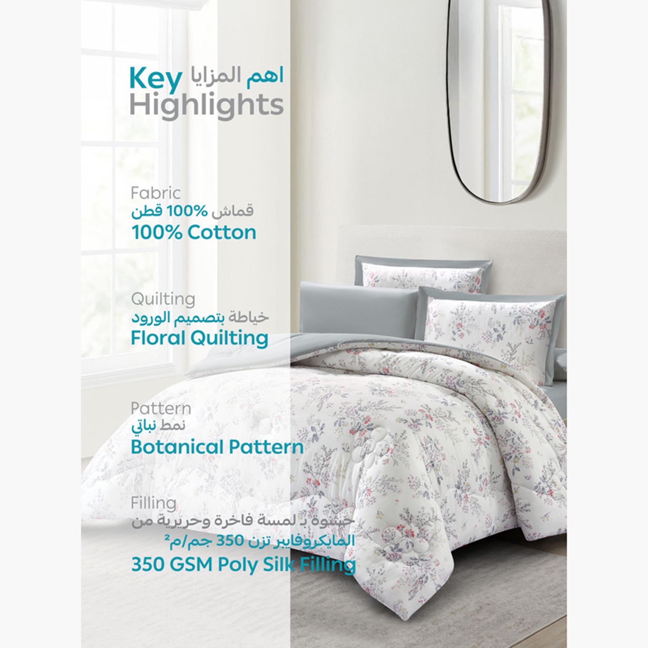Cotton Printed Comforter Set, King-household-bedding-comfortersandbedspreads-comforters-image-34
