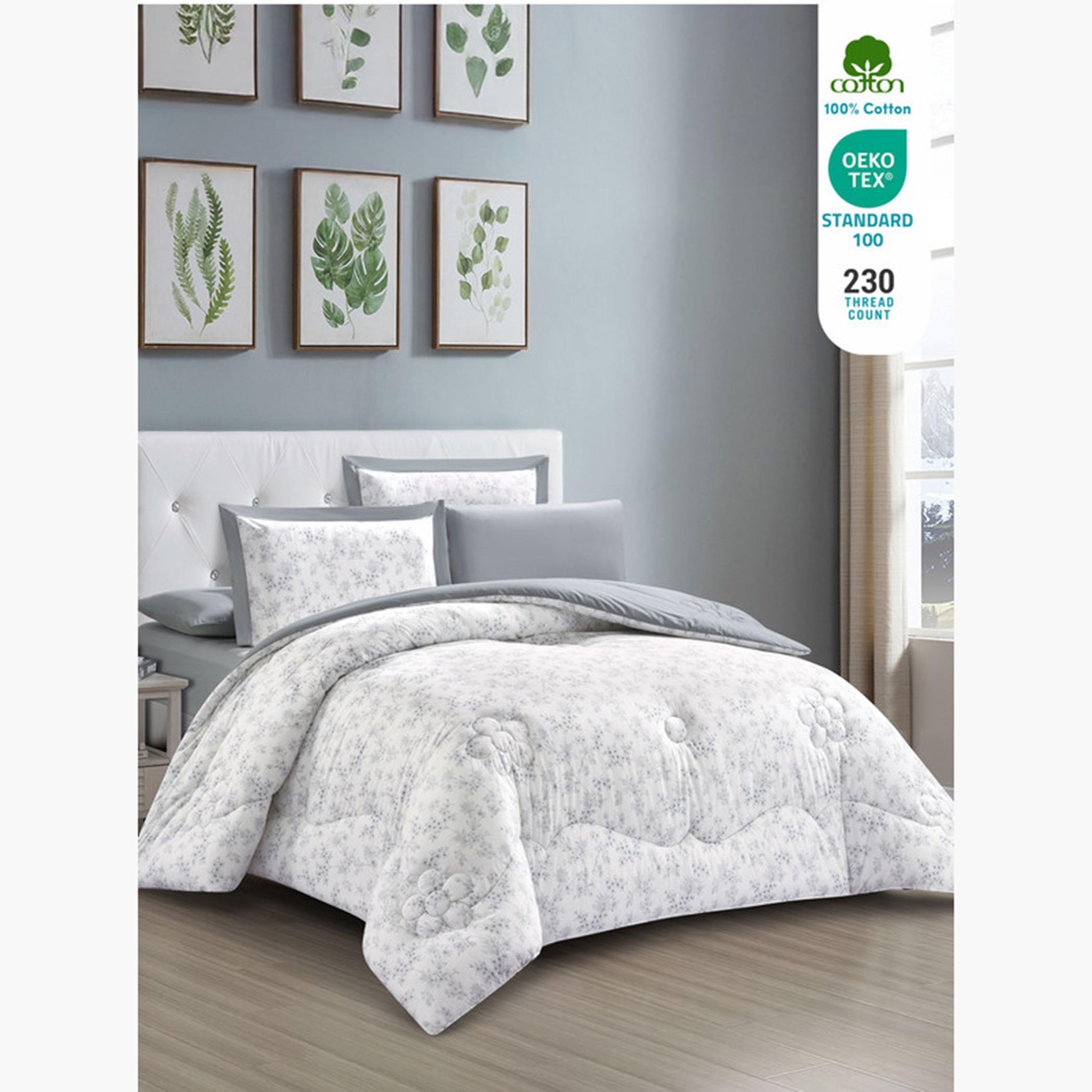 Cotton Printed Comforter Set, King-household-bedding-comfortersandbedspreads-comforters-image-37