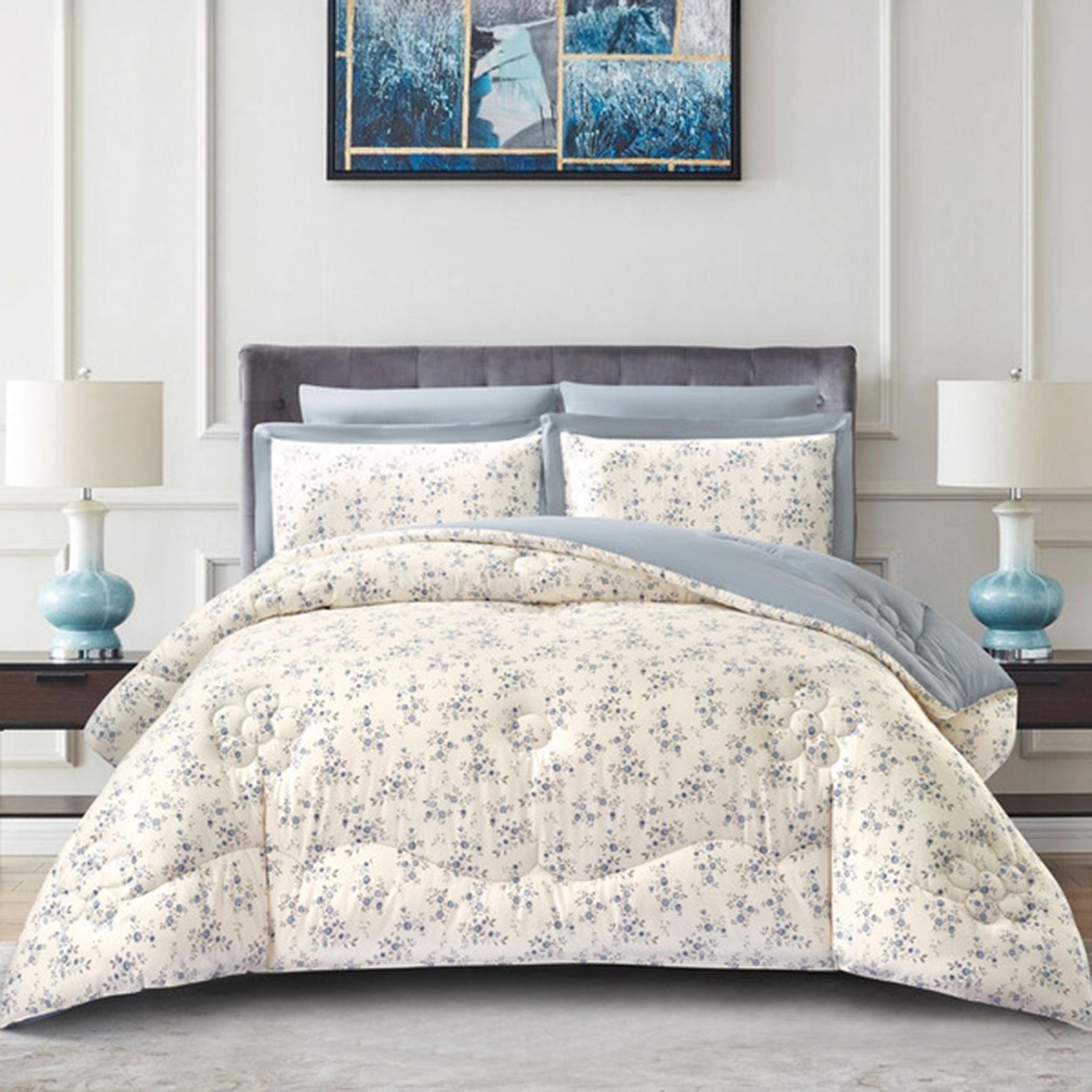 Cotton Printed Comforter Set, King-household-bedding-comfortersandbedspreads-comforters-image-43