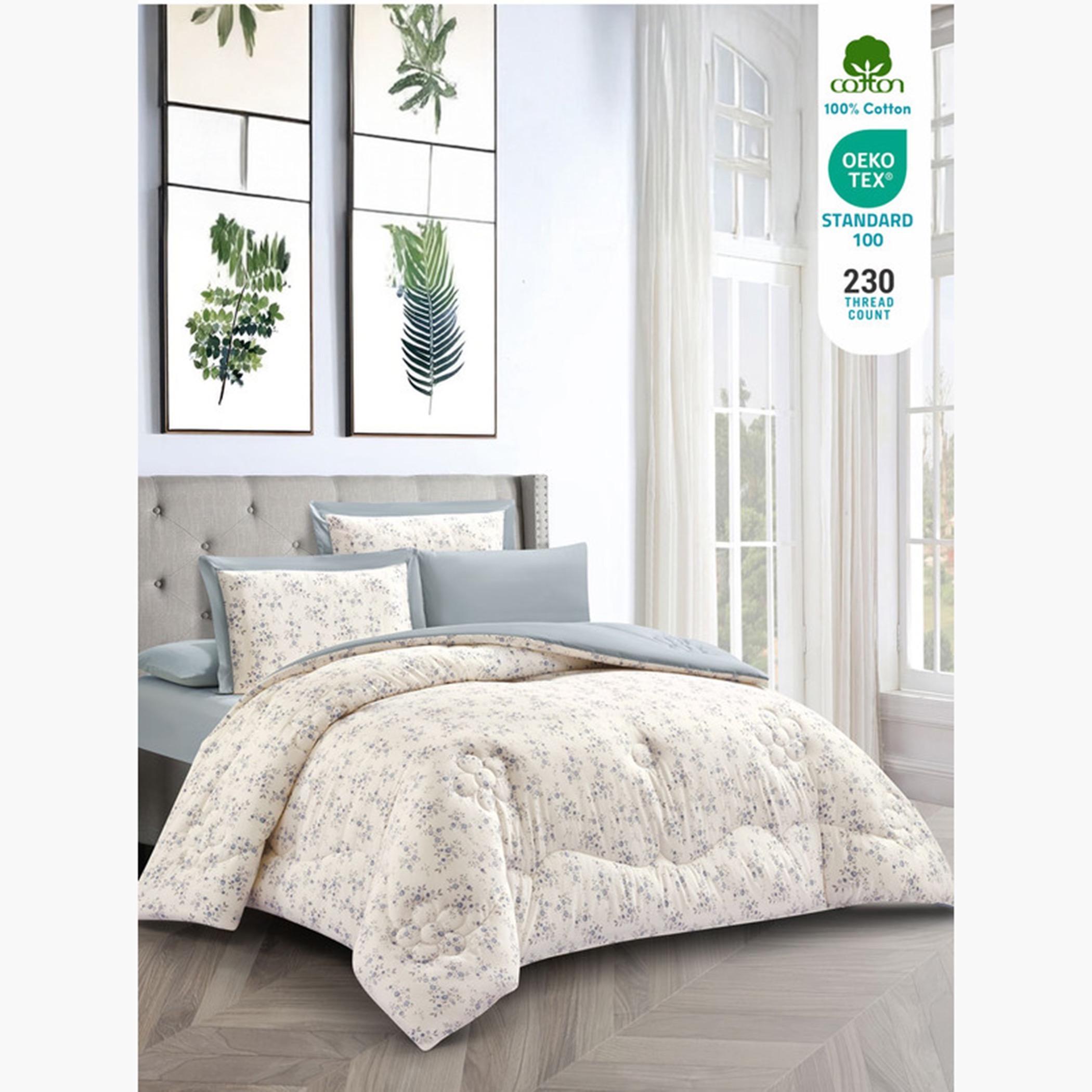 Cotton Printed Comforter Set, King-household-bedding-comfortersandbedspreads-comforters-image-44
