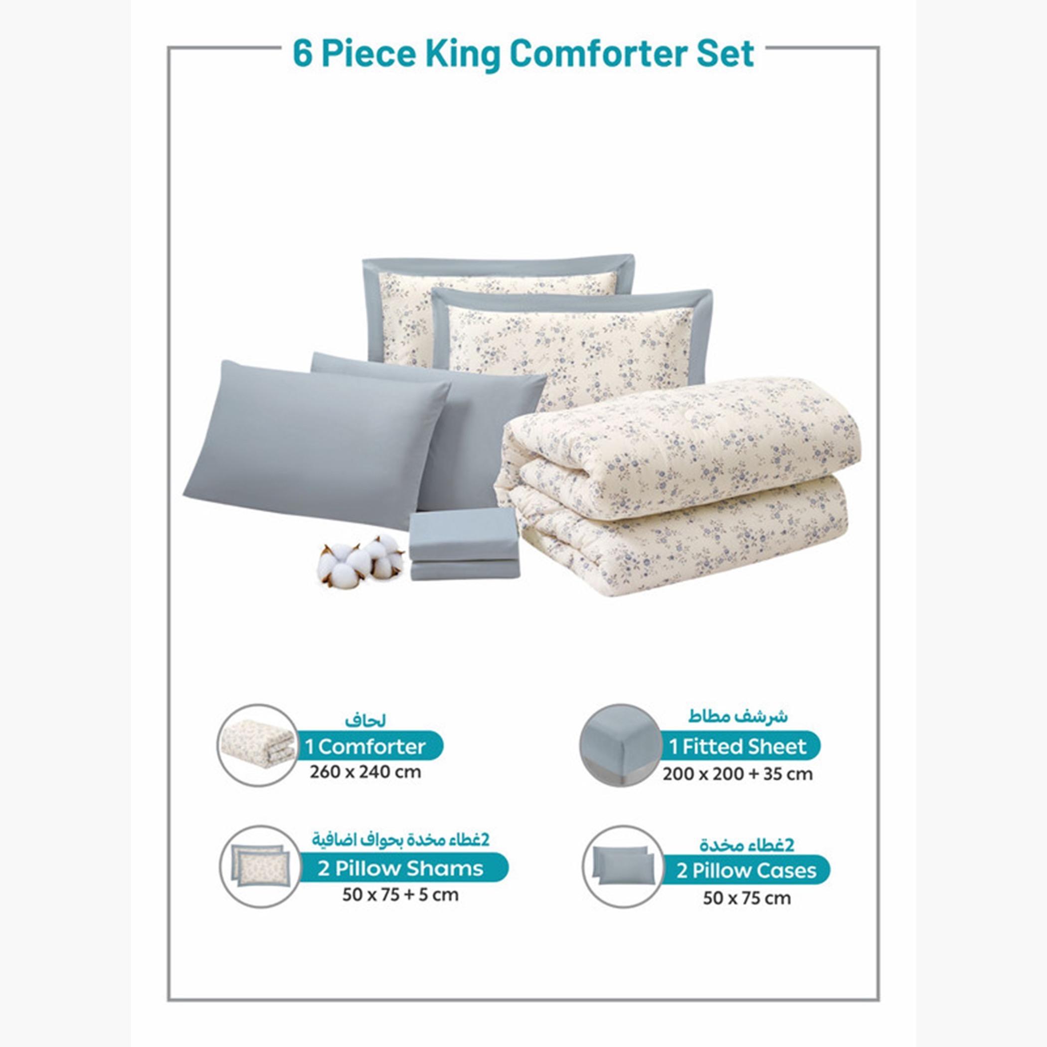Cotton Printed Comforter Set, King-household-bedding-comfortersandbedspreads-comforters-image-46