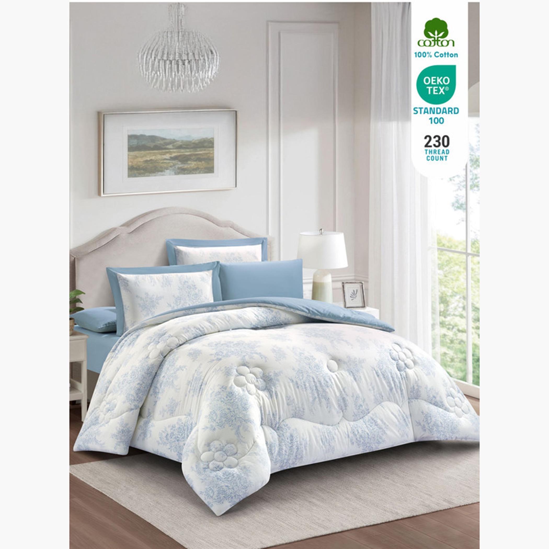 Cotton Printed Comforter Set, King-household-bedding-comfortersandbedspreads-comforters-image-51