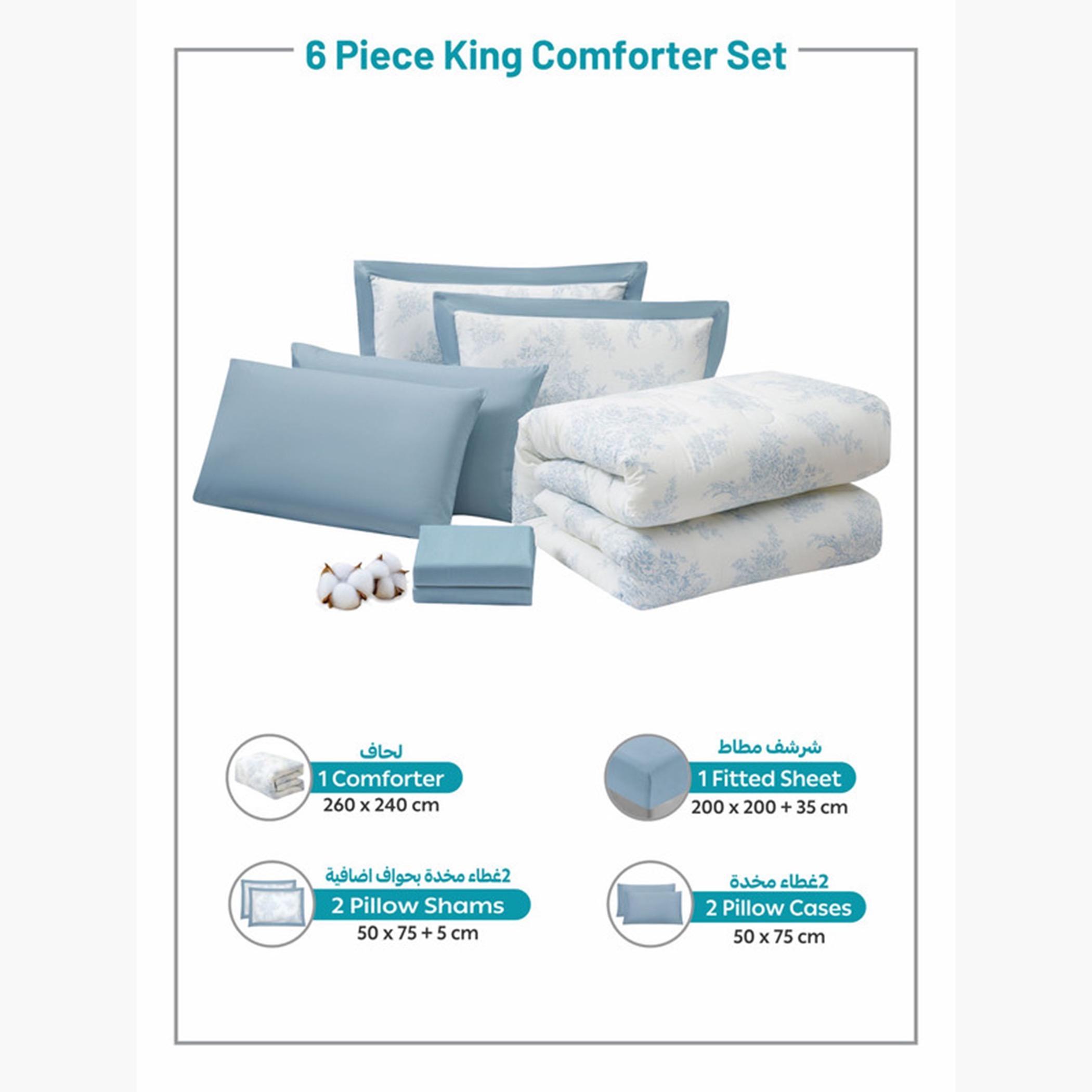 Cotton Printed Comforter Set, King-household-bedding-comfortersandbedspreads-comforters-image-53