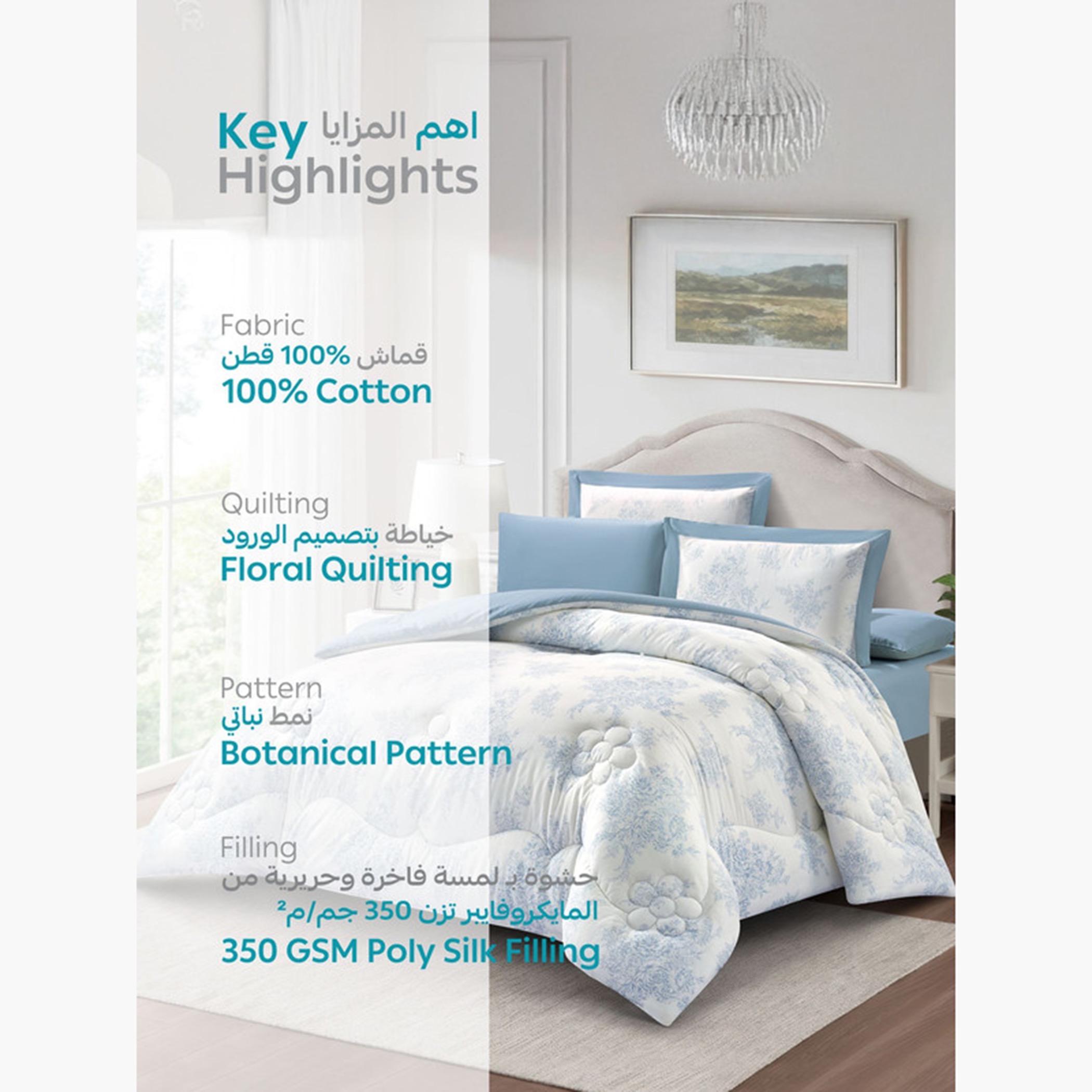 Cotton Printed Comforter Set, King-household-bedding-comfortersandbedspreads-comforters-image-55